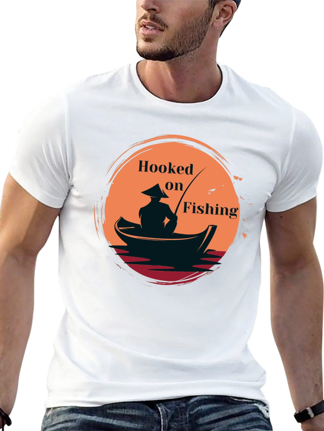 Hooked on Fishing Graphic Tee