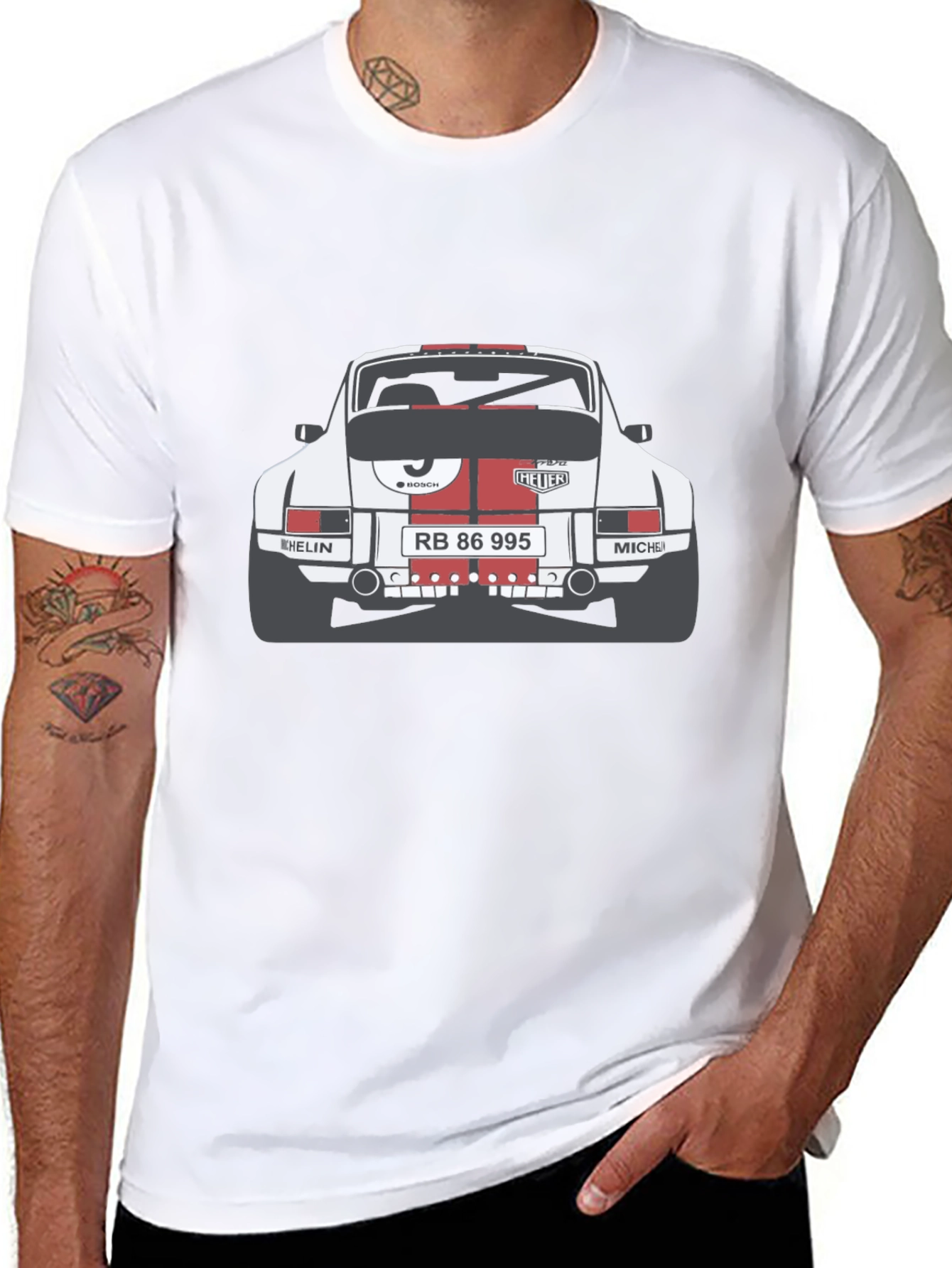 Retro Race Car Graphic T-Shirt