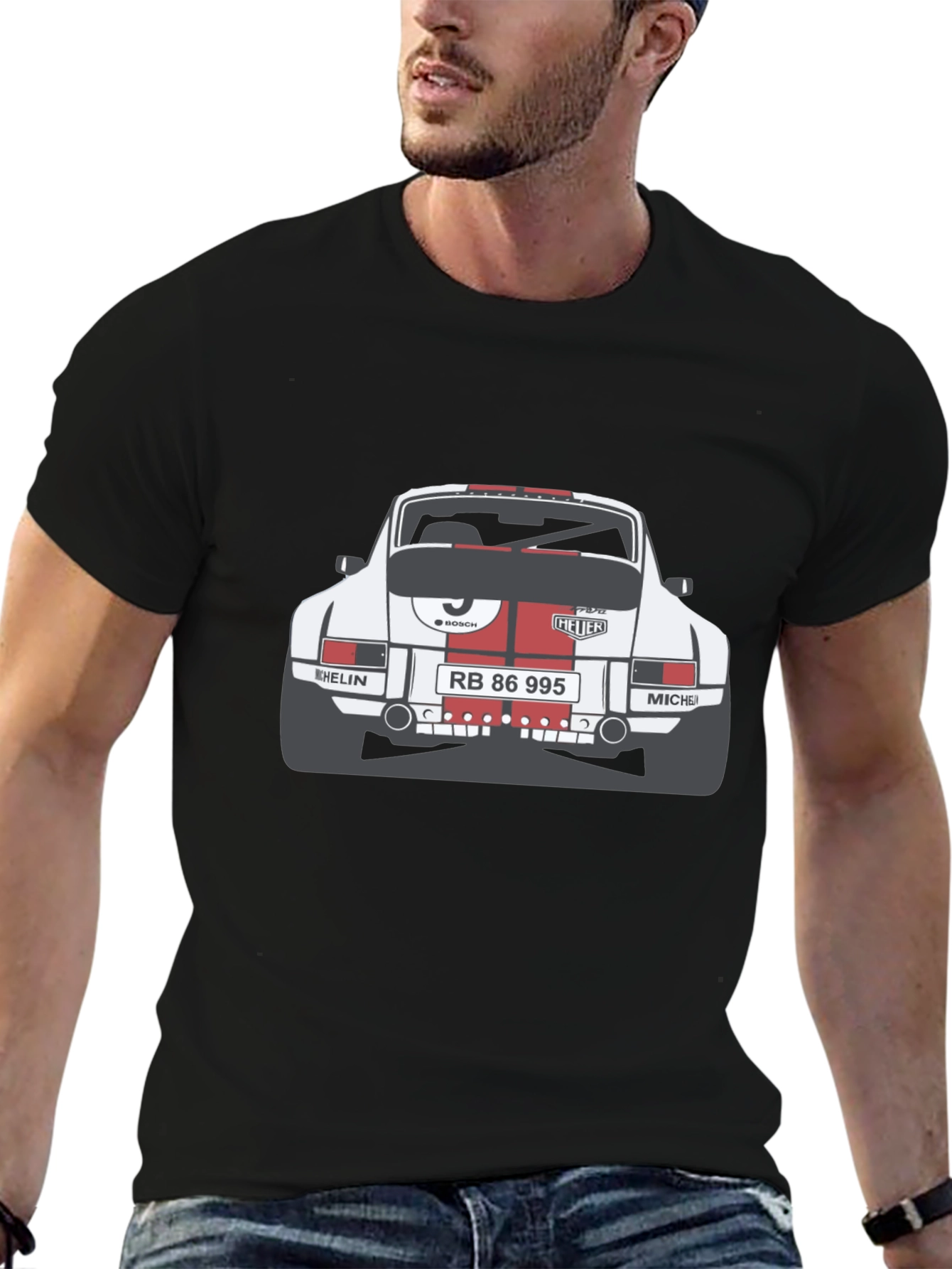 Retro Race Car Graphic T-Shirt