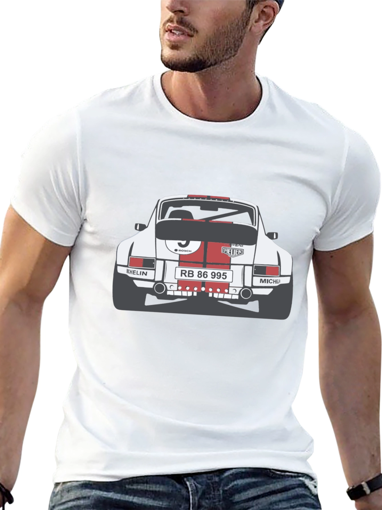 Retro Race Car Graphic T-Shirt