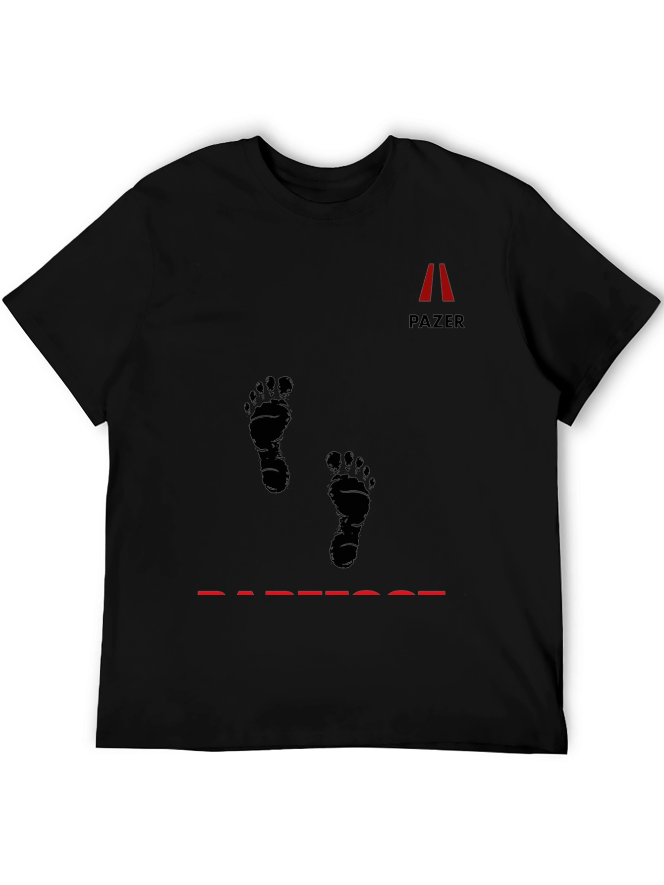 Pazer Barefoot Black Graphic Tee