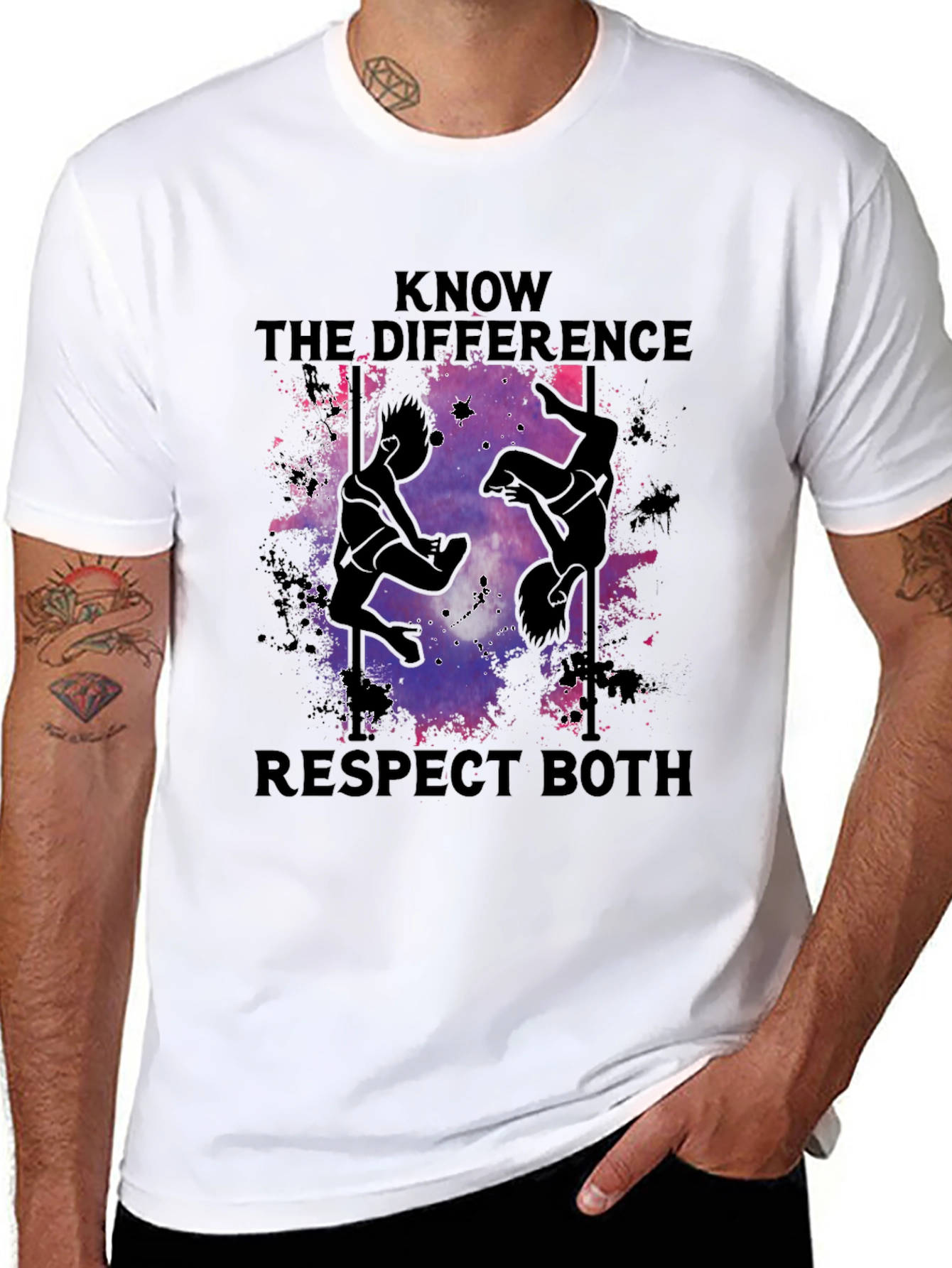 Know The Difference Respect Both T-Shirt