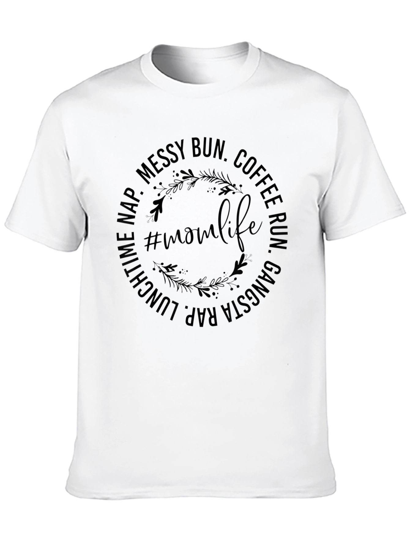 Mom Life Graphic Tee - Black T-Shirt