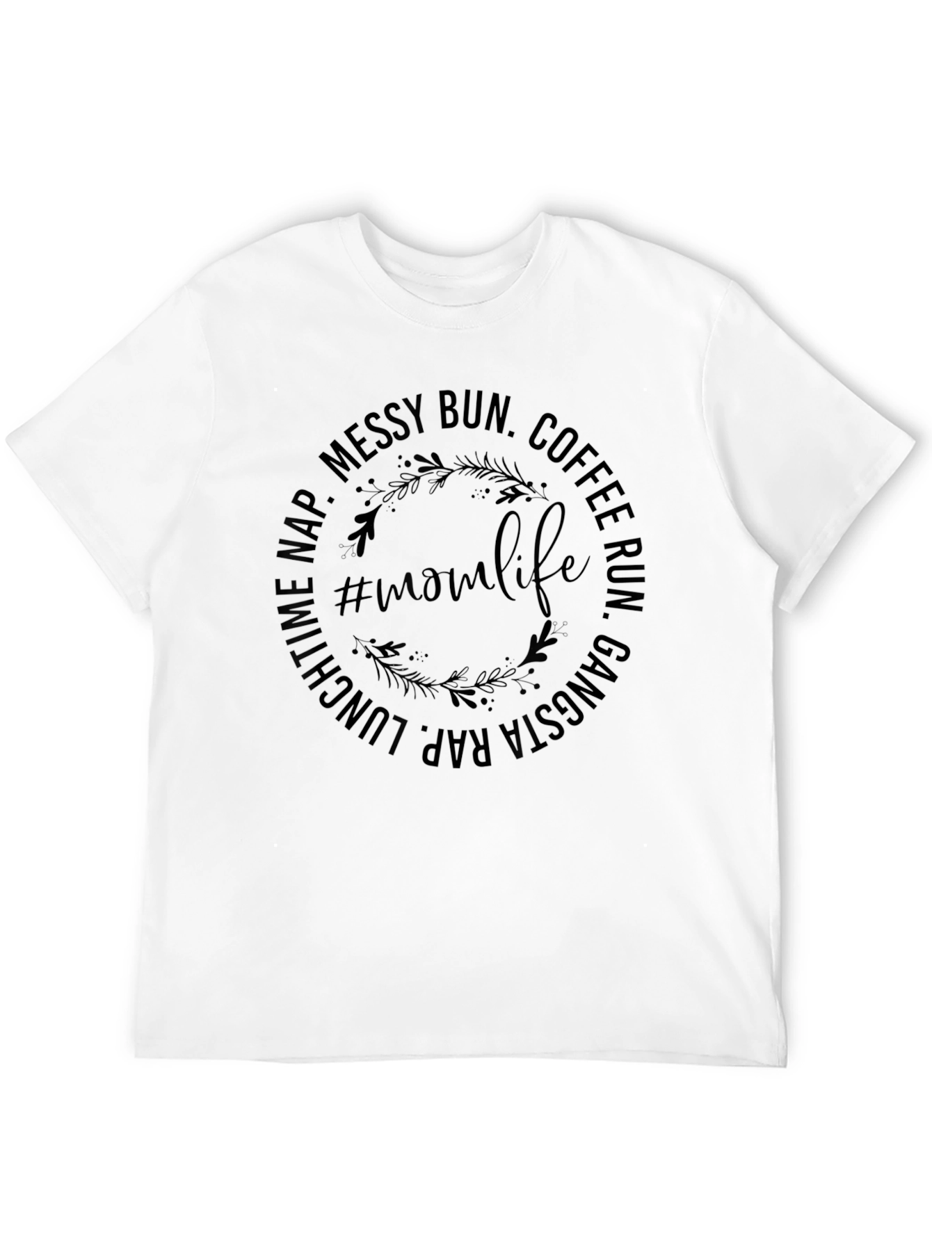 Mom Life Graphic Tee - Black T-Shirt