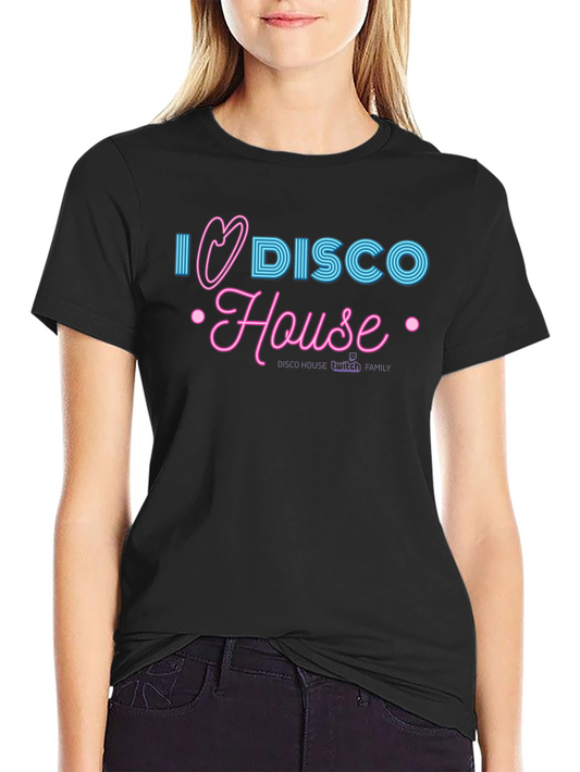 I Heart Disco House Black T-Shirt
