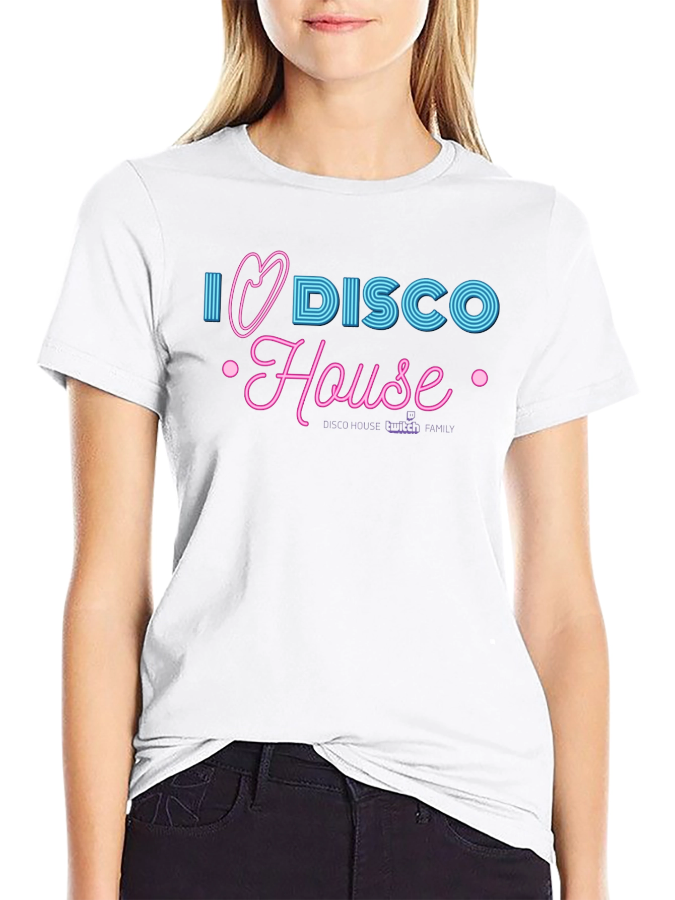 I Heart Disco House Black T-Shirt