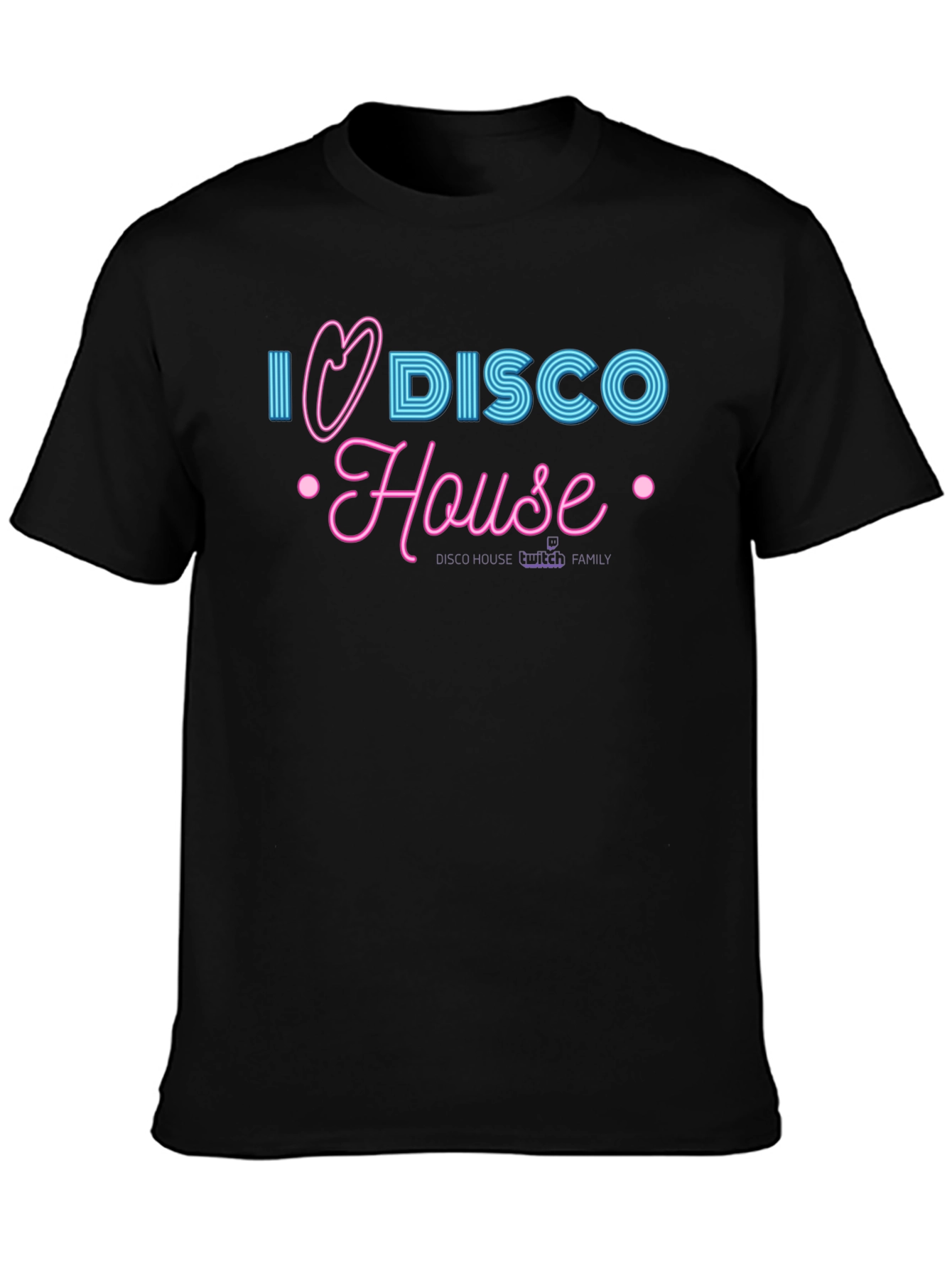 I Heart Disco House Black T-Shirt