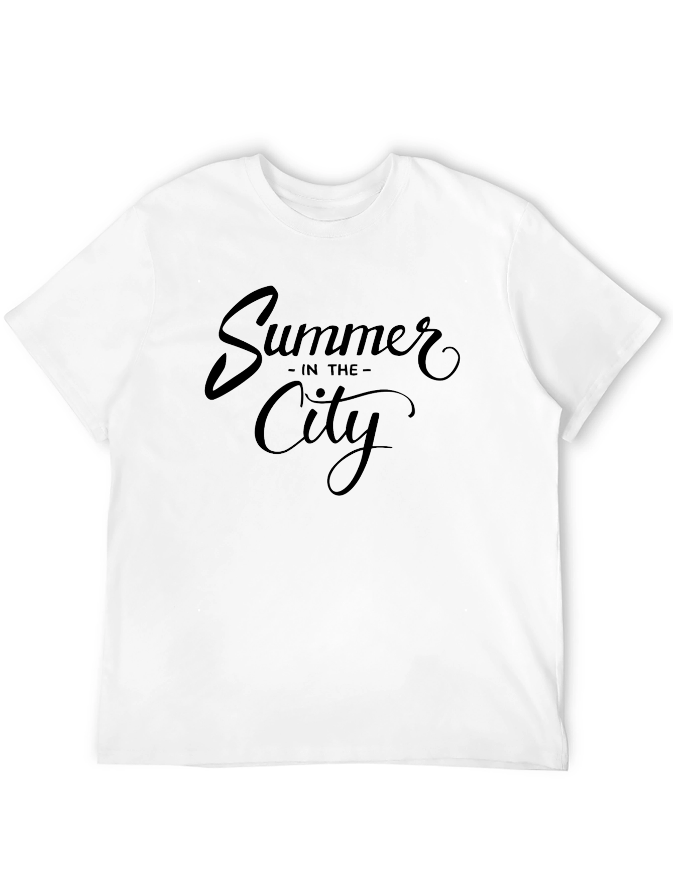 Summer in the City Black Graphic T-Shirt