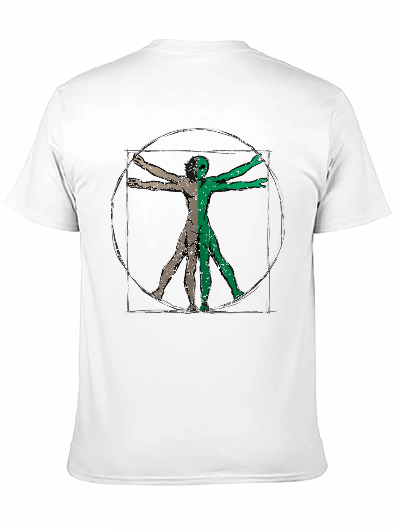 Vitruvian Alien Graphic Tee - Black