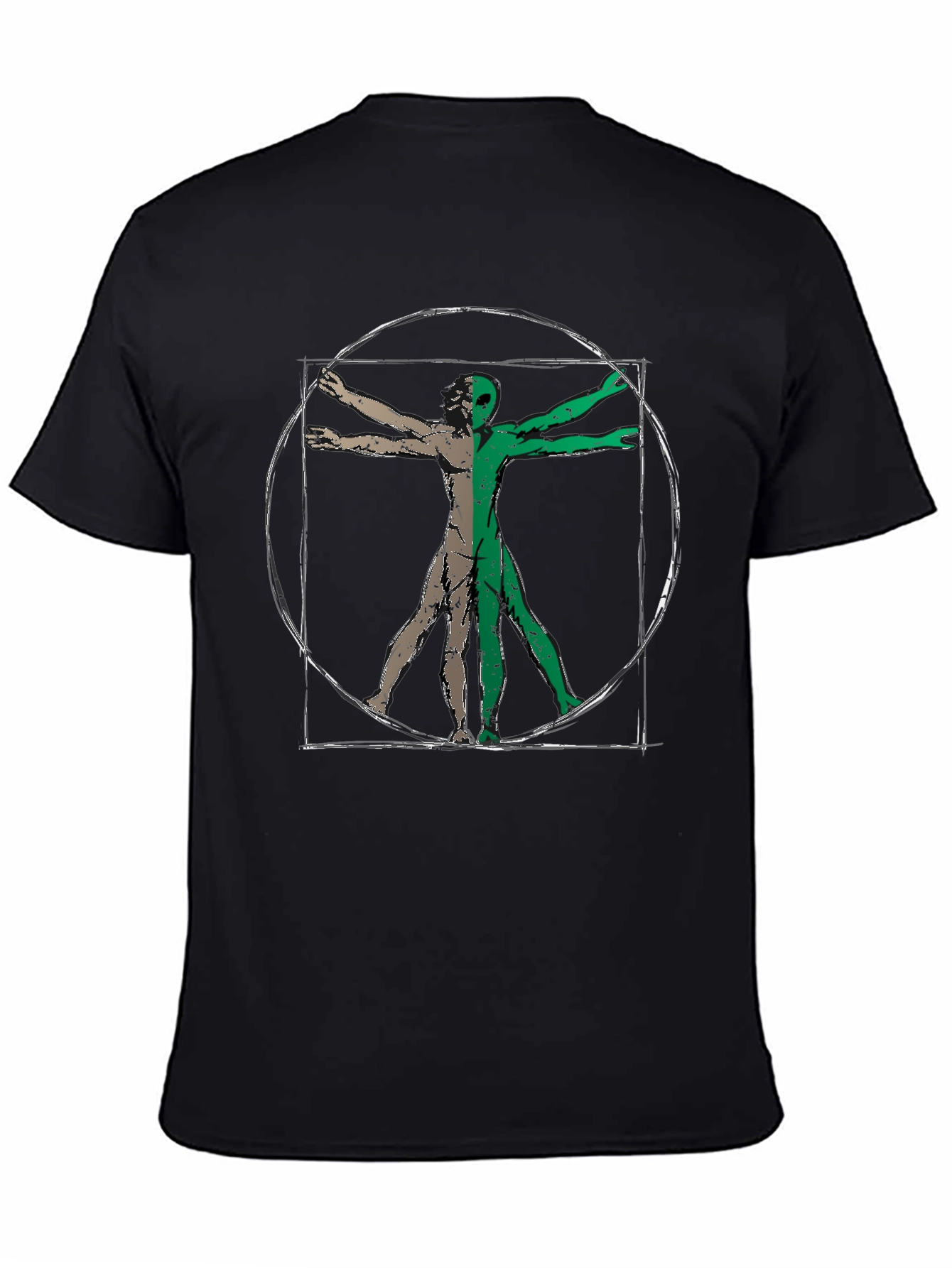 Vitruvian Alien Graphic Tee - Black