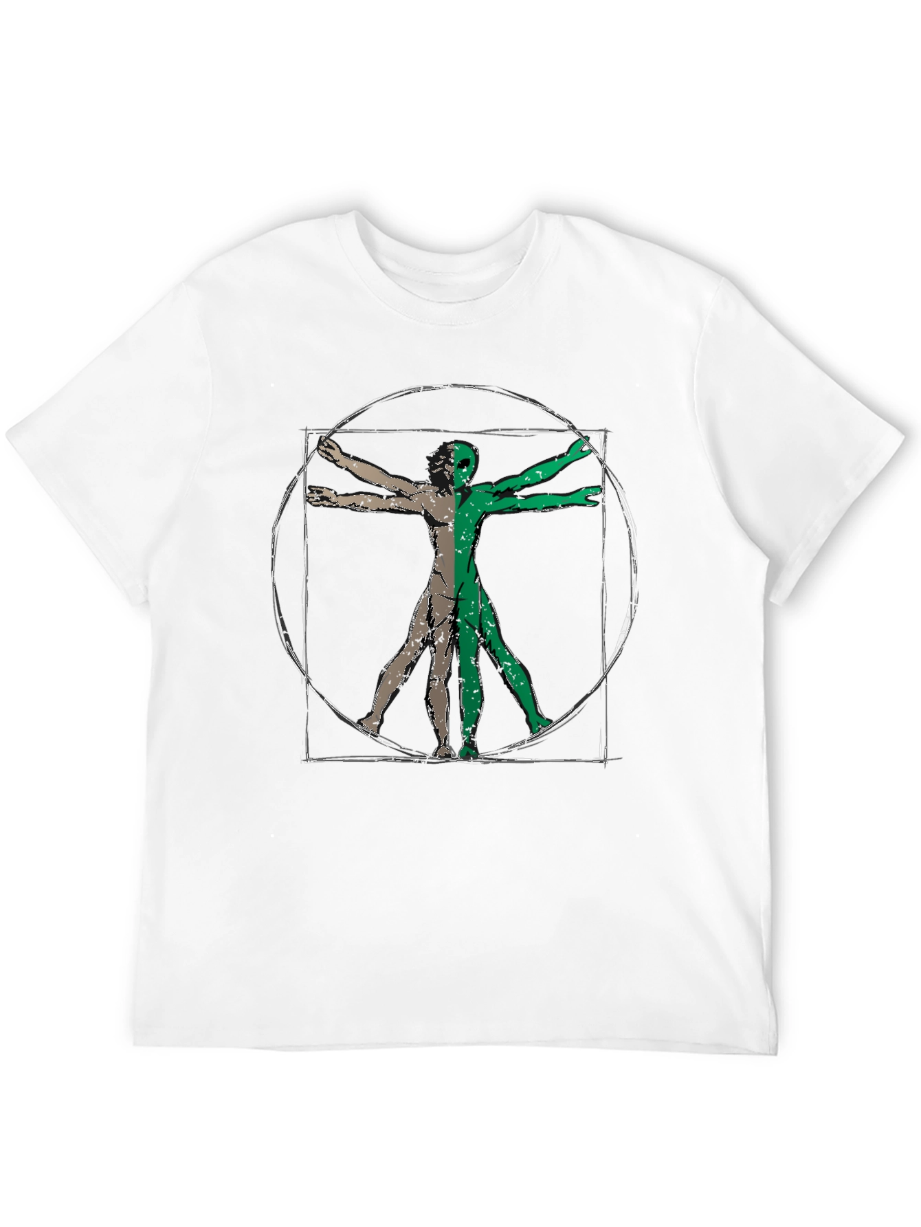 Vitruvian Alien Graphic Tee - Black