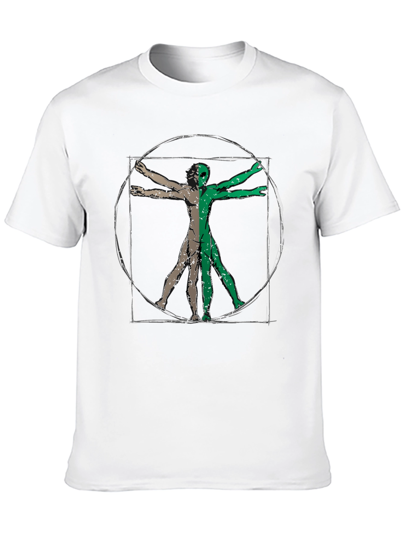 Vitruvian Alien Graphic Tee - Black