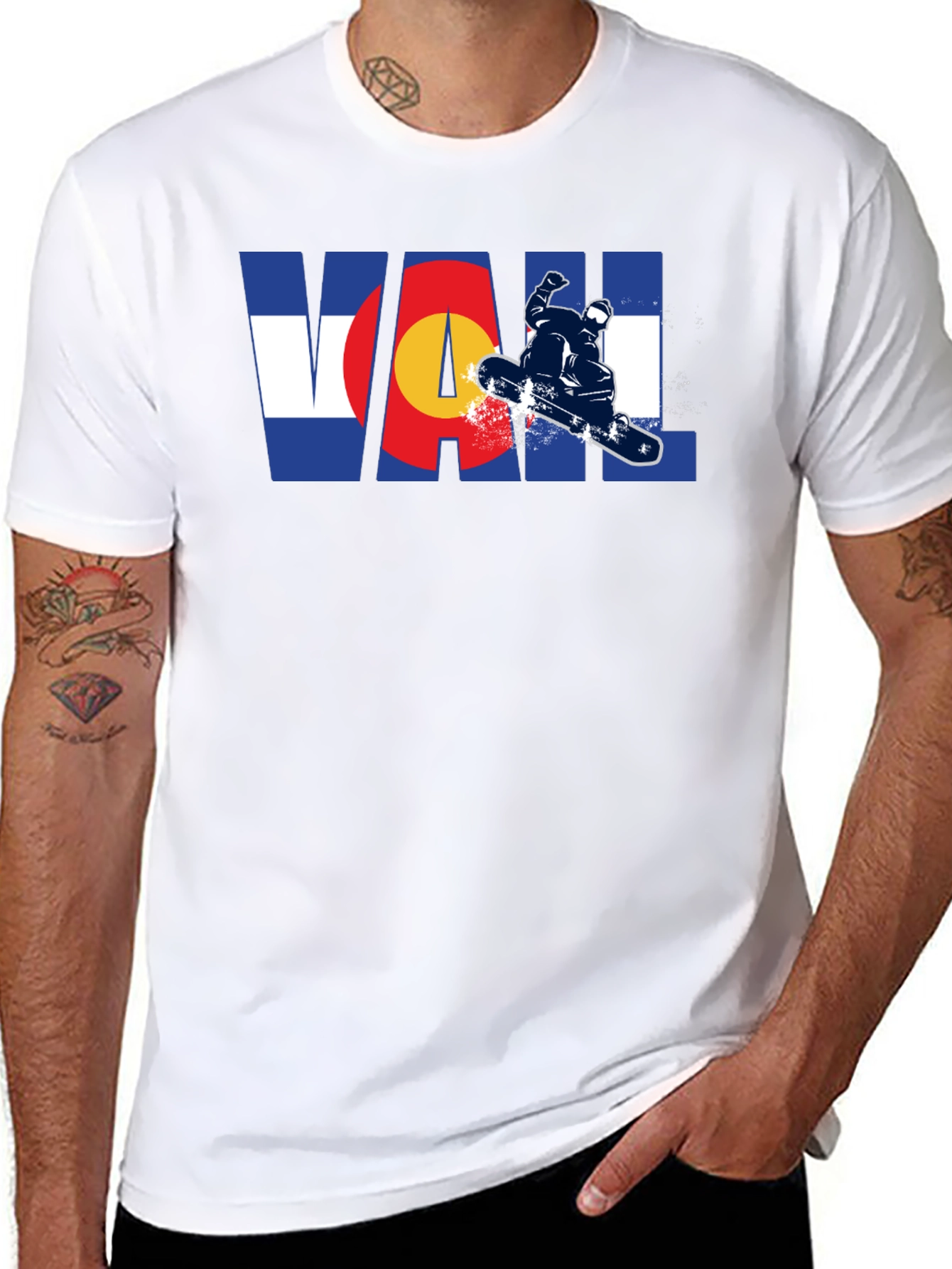 Vail Colorado Snowboard T-Shirt