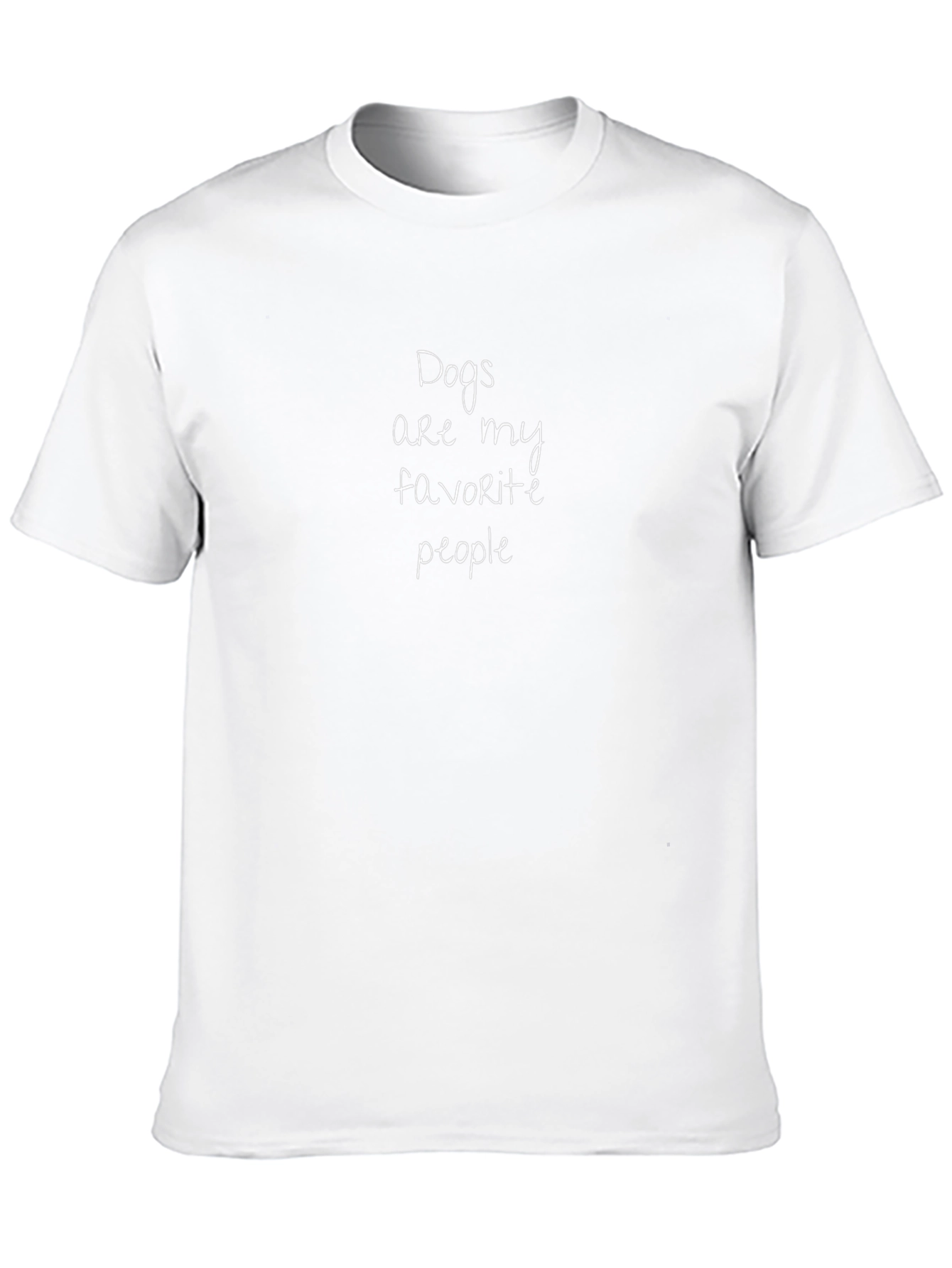 Dogs Are My Favorite People Black T-Shirt