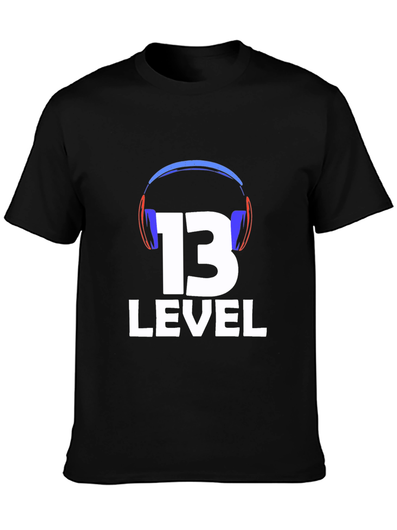 Level 13 Gamer T-Shirt - Black Cotton Tee