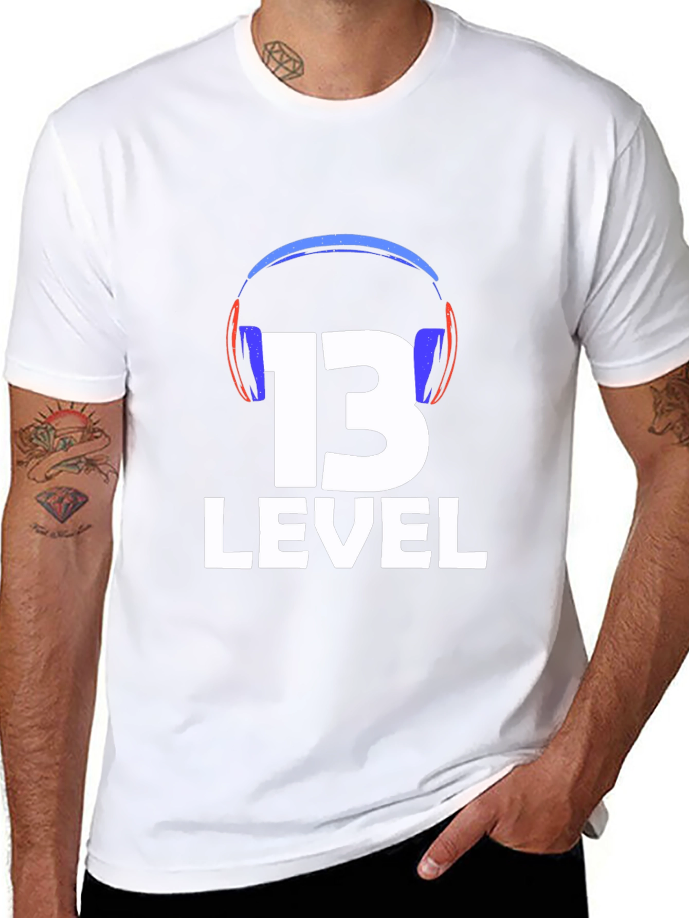 Level 13 Gamer T-Shirt - Black Cotton Tee