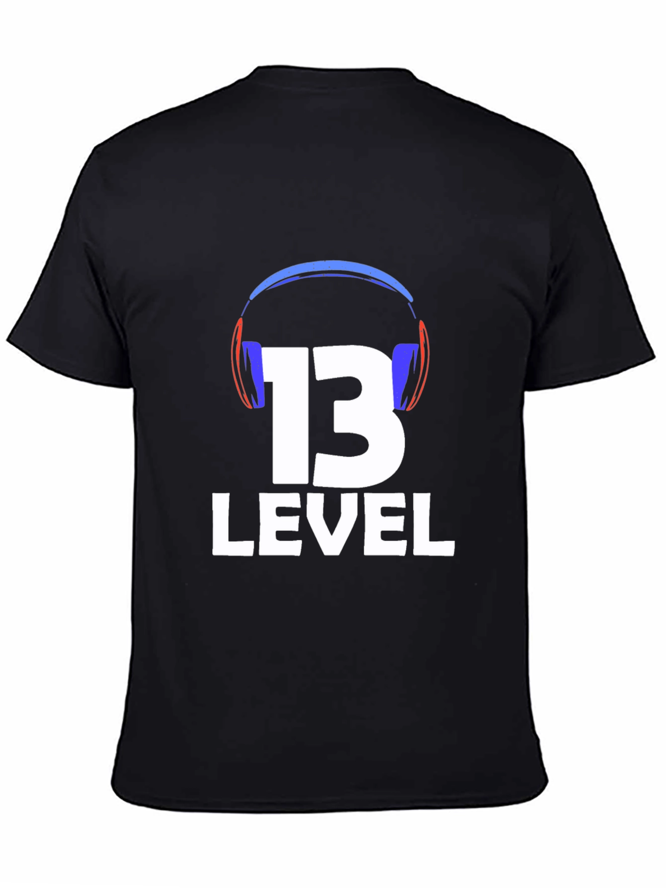 Level 13 Gamer T-Shirt - Black Cotton Tee