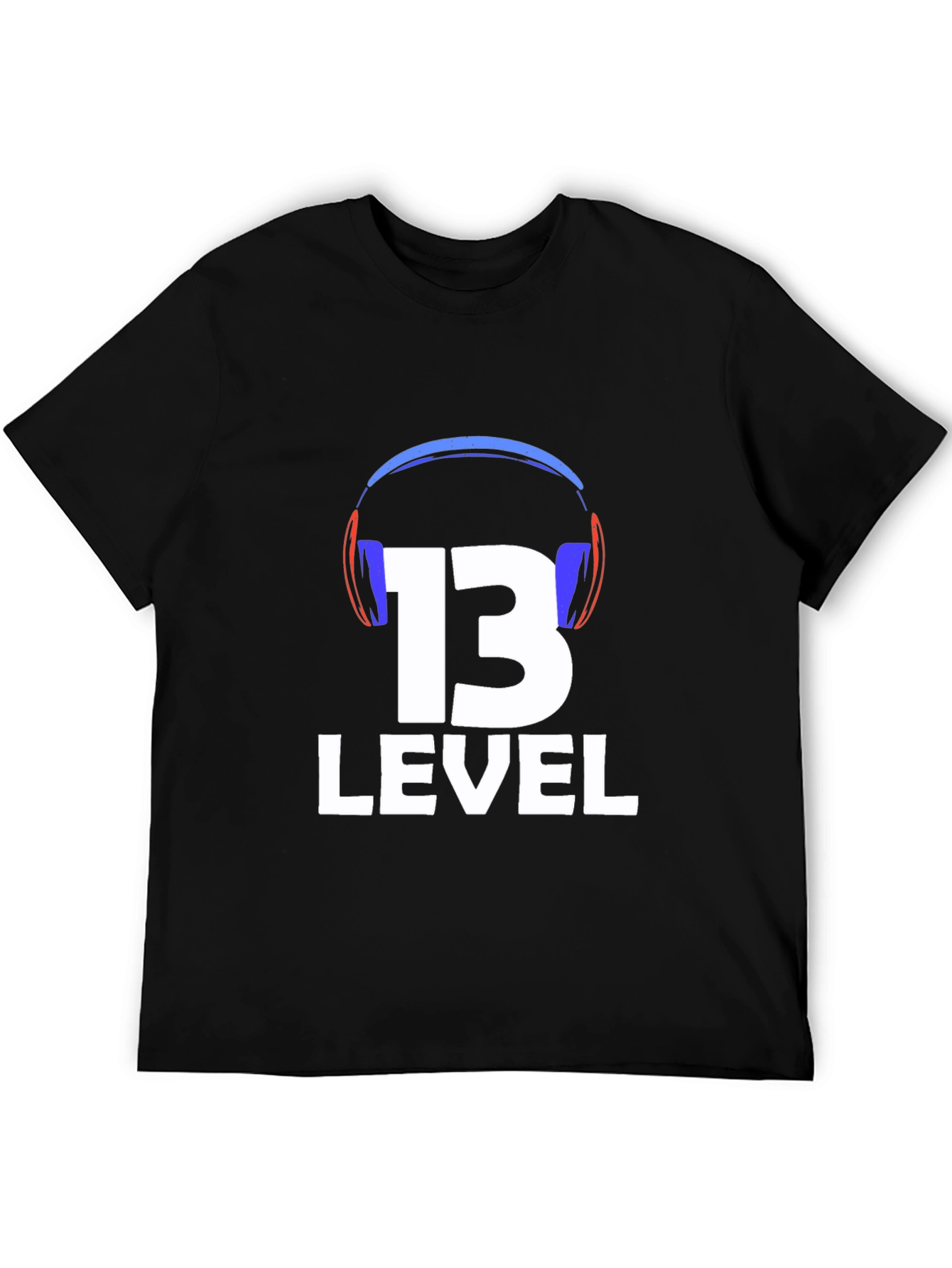 Level 13 Gamer T-Shirt - Black Cotton Tee