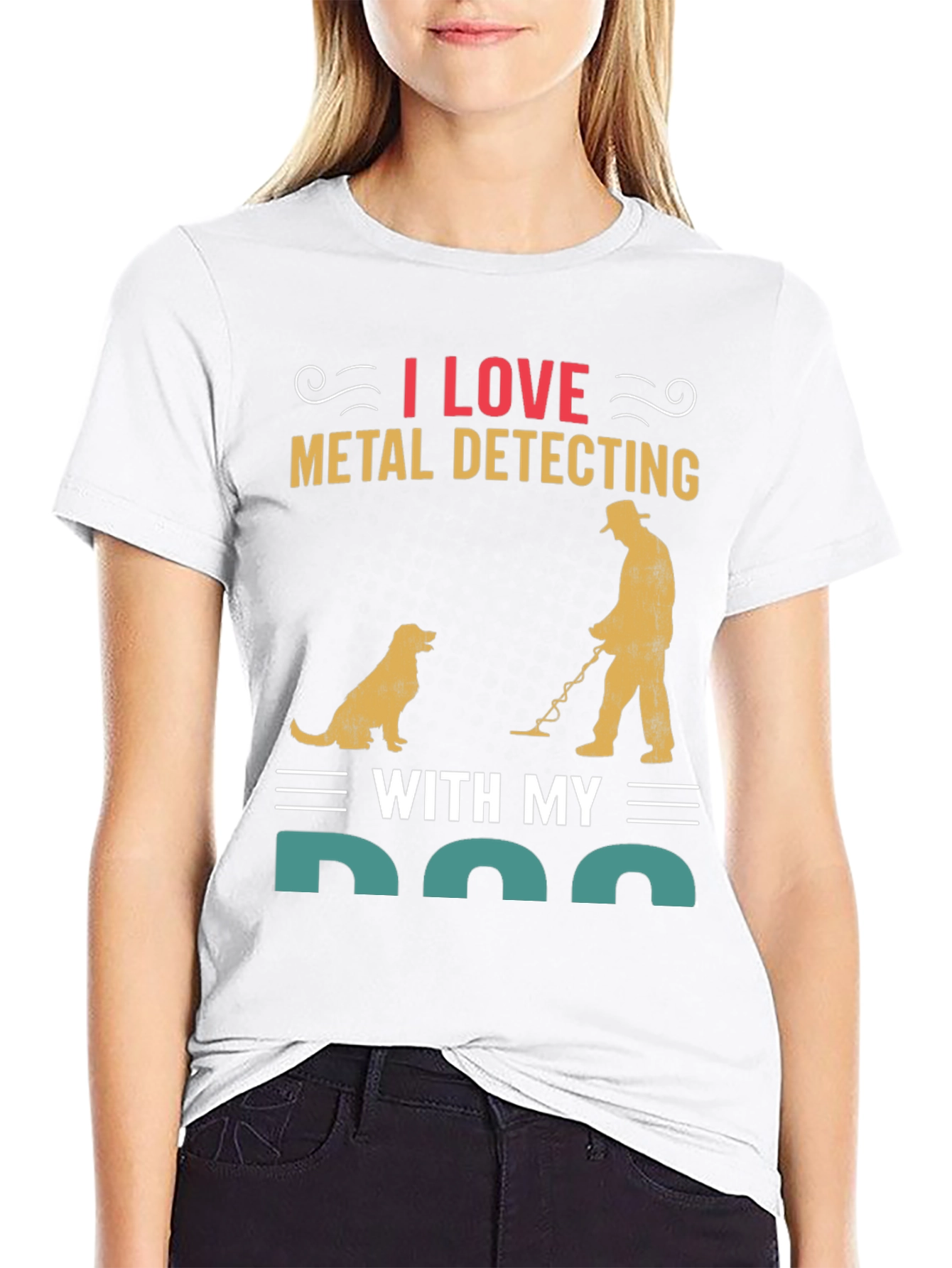 I Love Metal Detecting with My Dog T-Shirt
