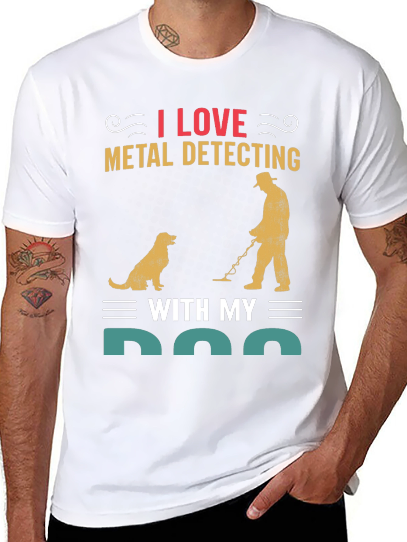 I Love Metal Detecting with My Dog T-Shirt