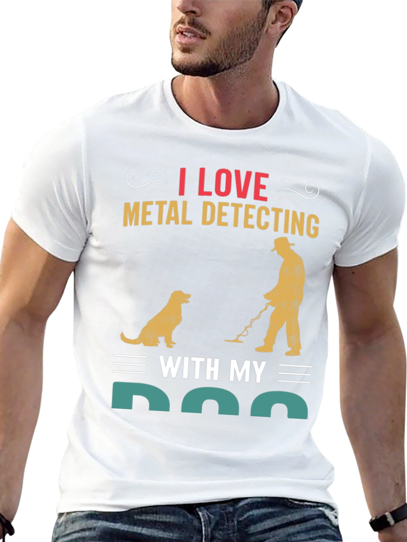 I Love Metal Detecting with My Dog T-Shirt