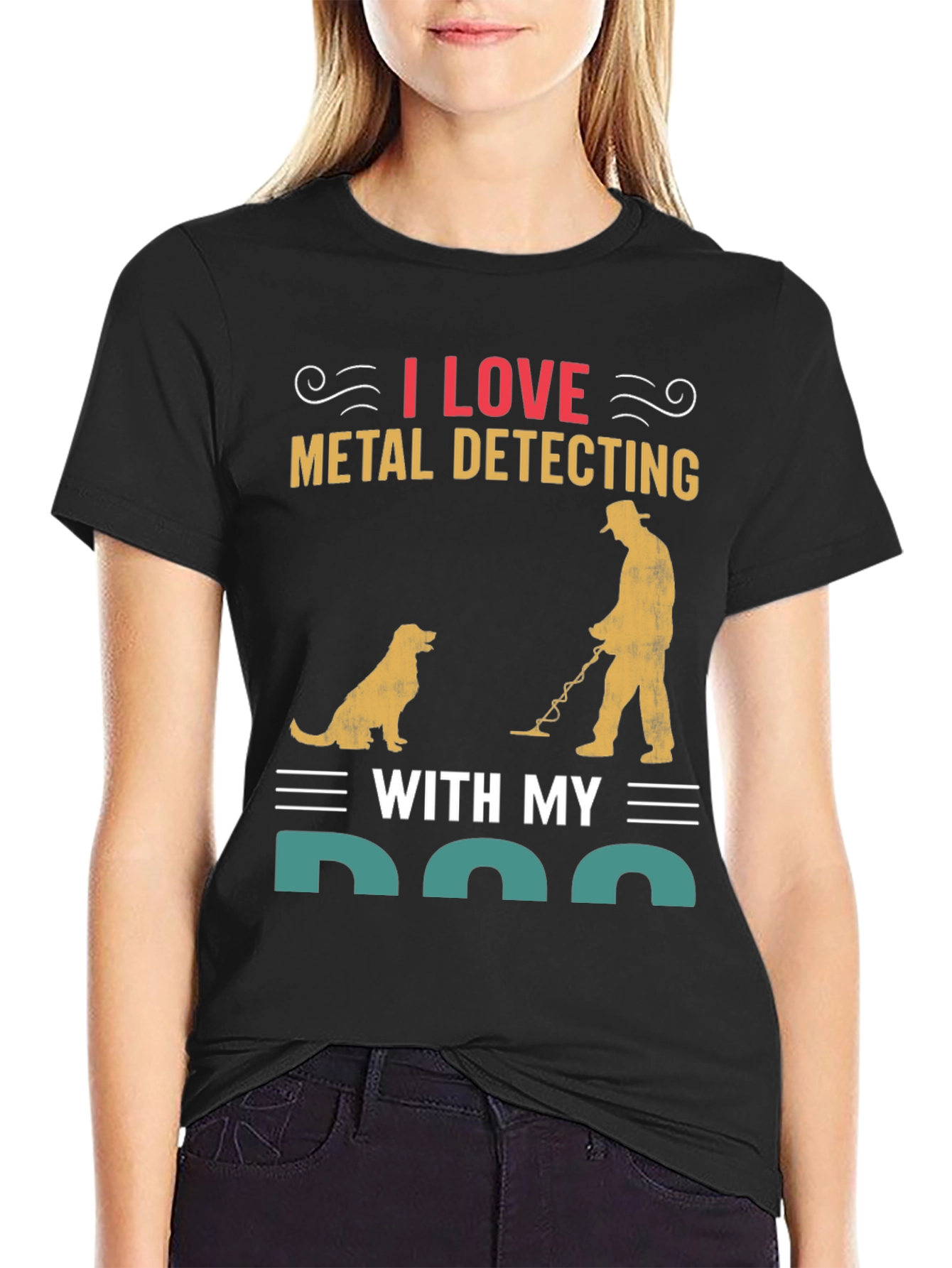 I Love Metal Detecting with My Dog T-Shirt