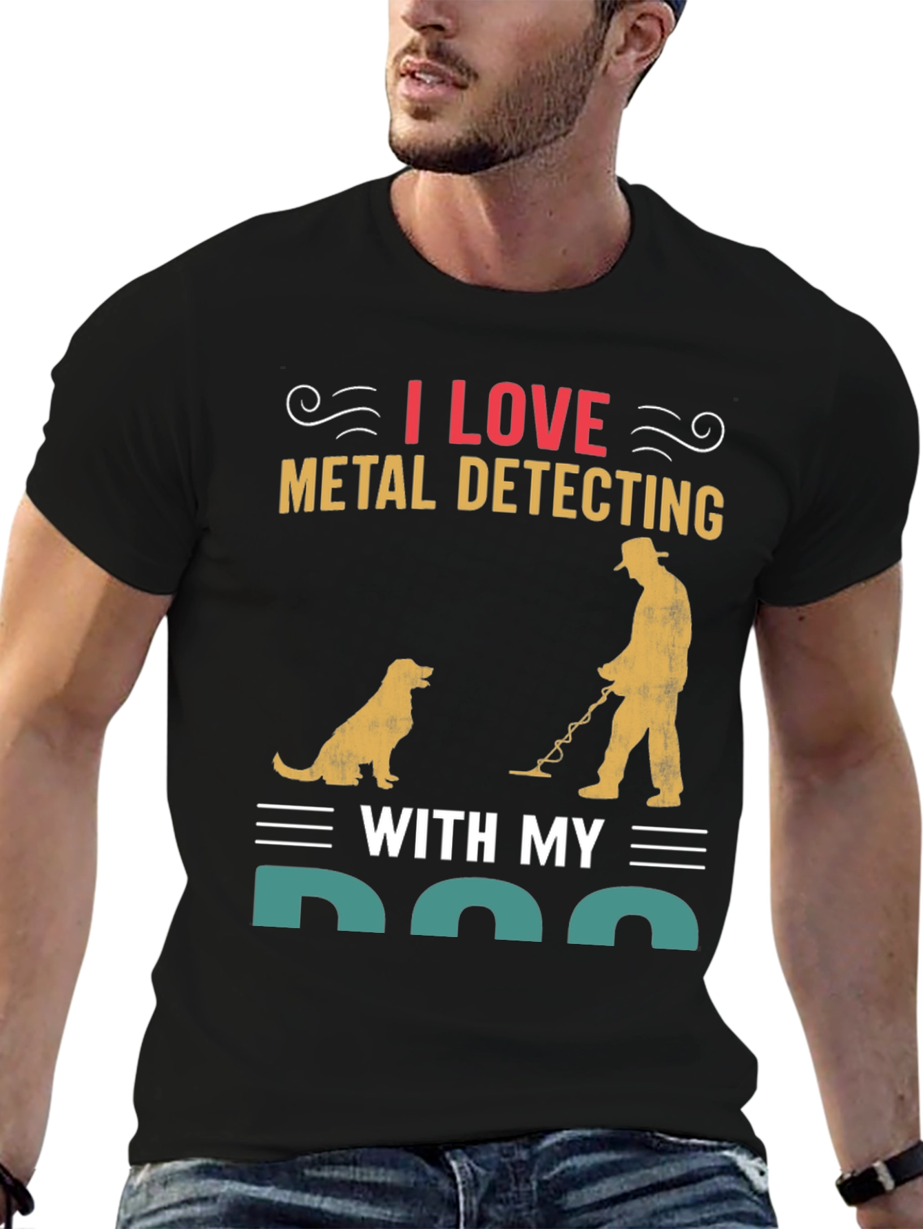 I Love Metal Detecting with My Dog T-Shirt