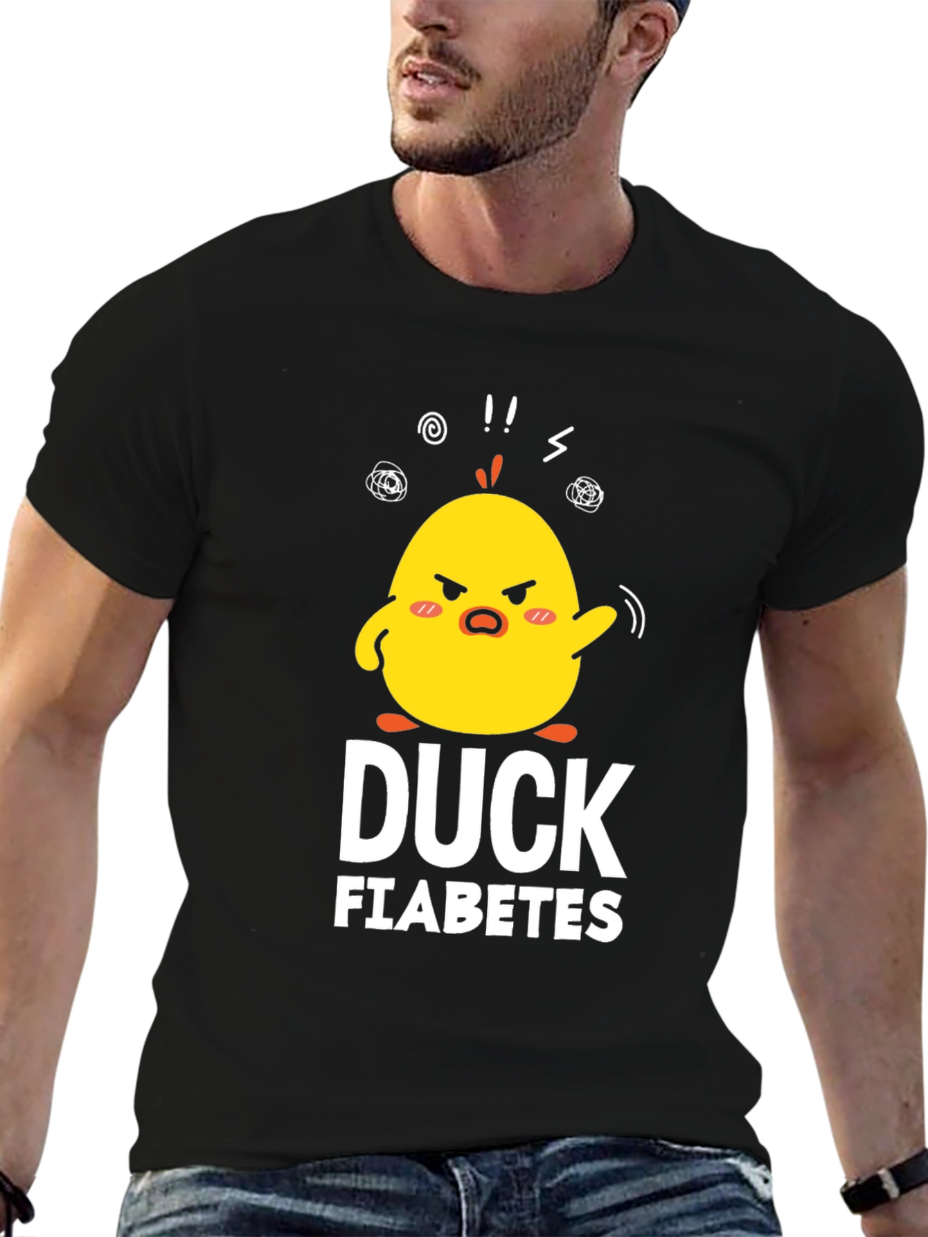 Duck Fiabetes Funny Graphic T-Shirt