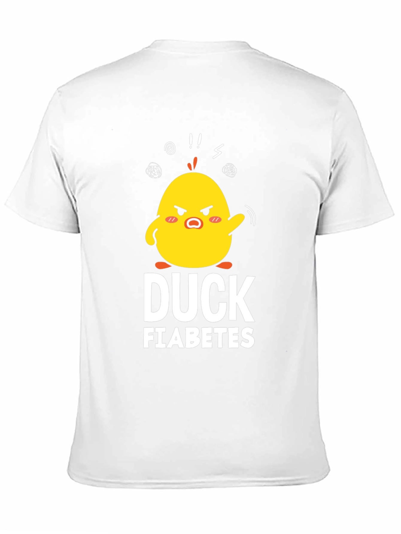 Duck Fiabetes Funny Graphic T-Shirt