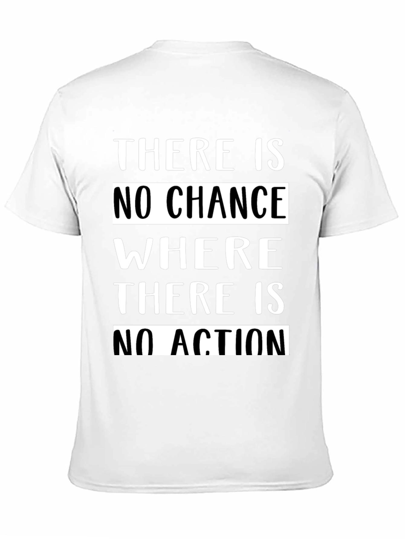 Motivational T-Shirt - No Chance Without Action