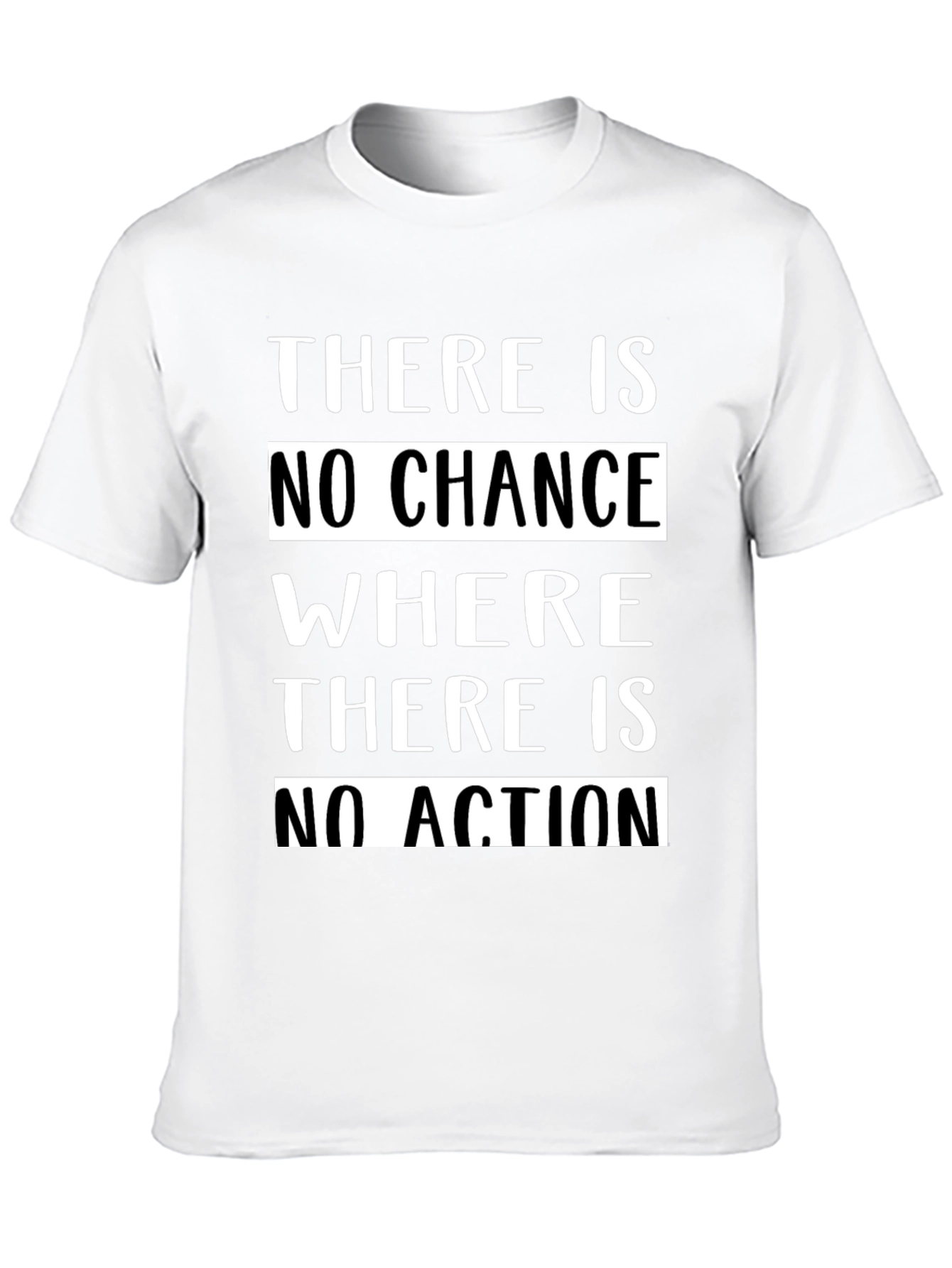 Motivational T-Shirt - No Chance Without Action