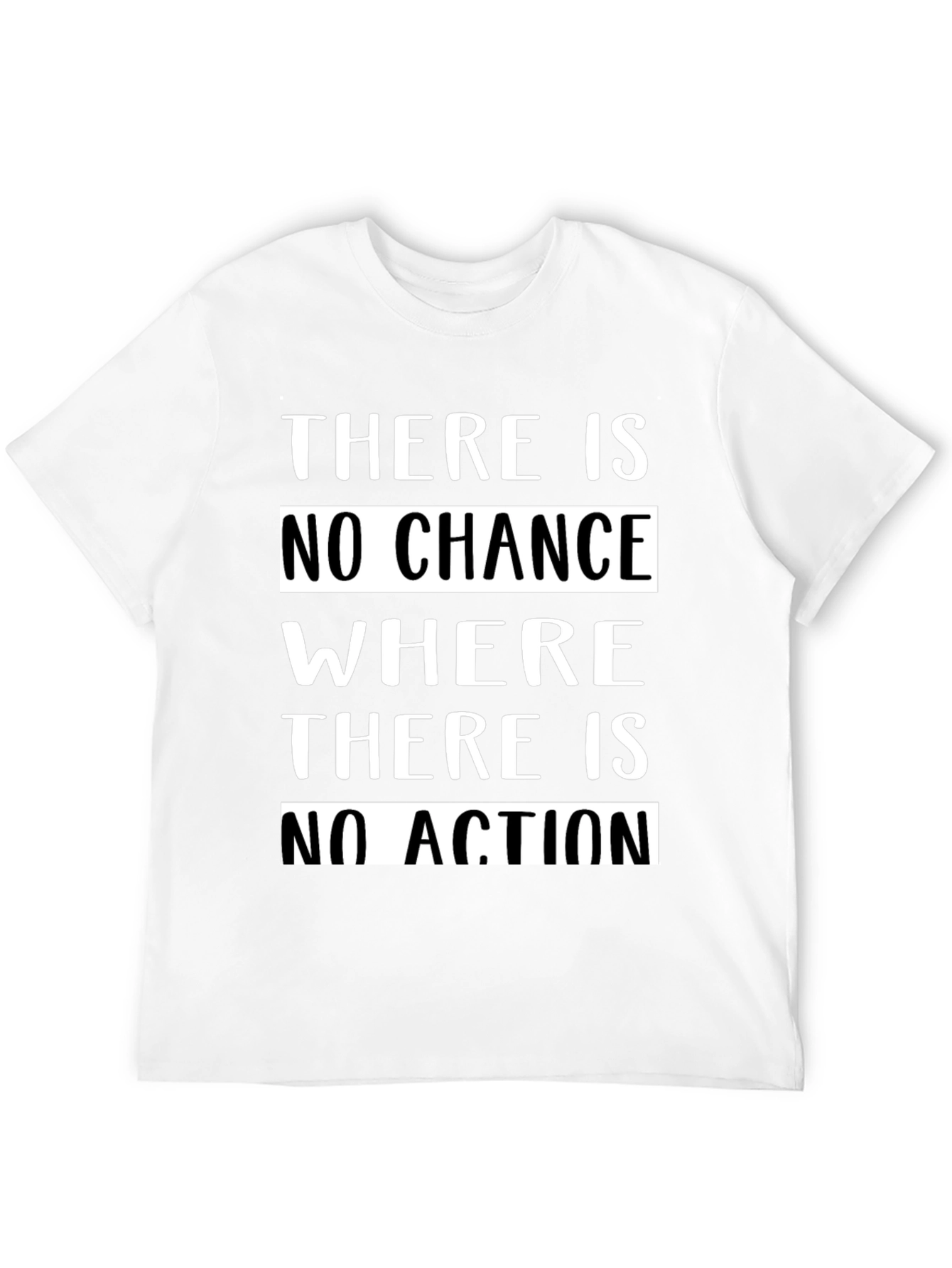 Motivational T-Shirt - No Chance Without Action