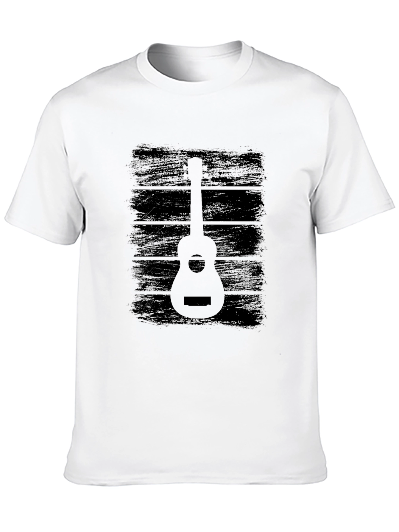 Guitar Graphic Tee - Classic Black Design