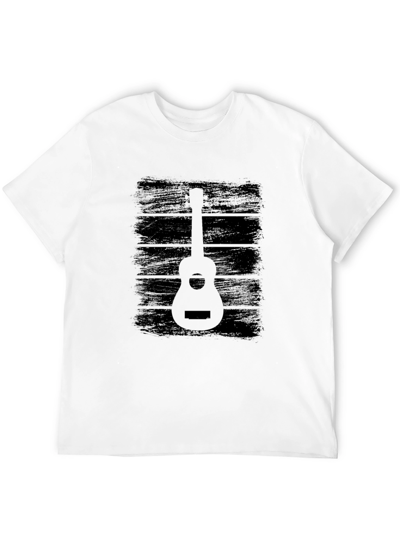 Guitar Graphic Tee - Classic Black Design