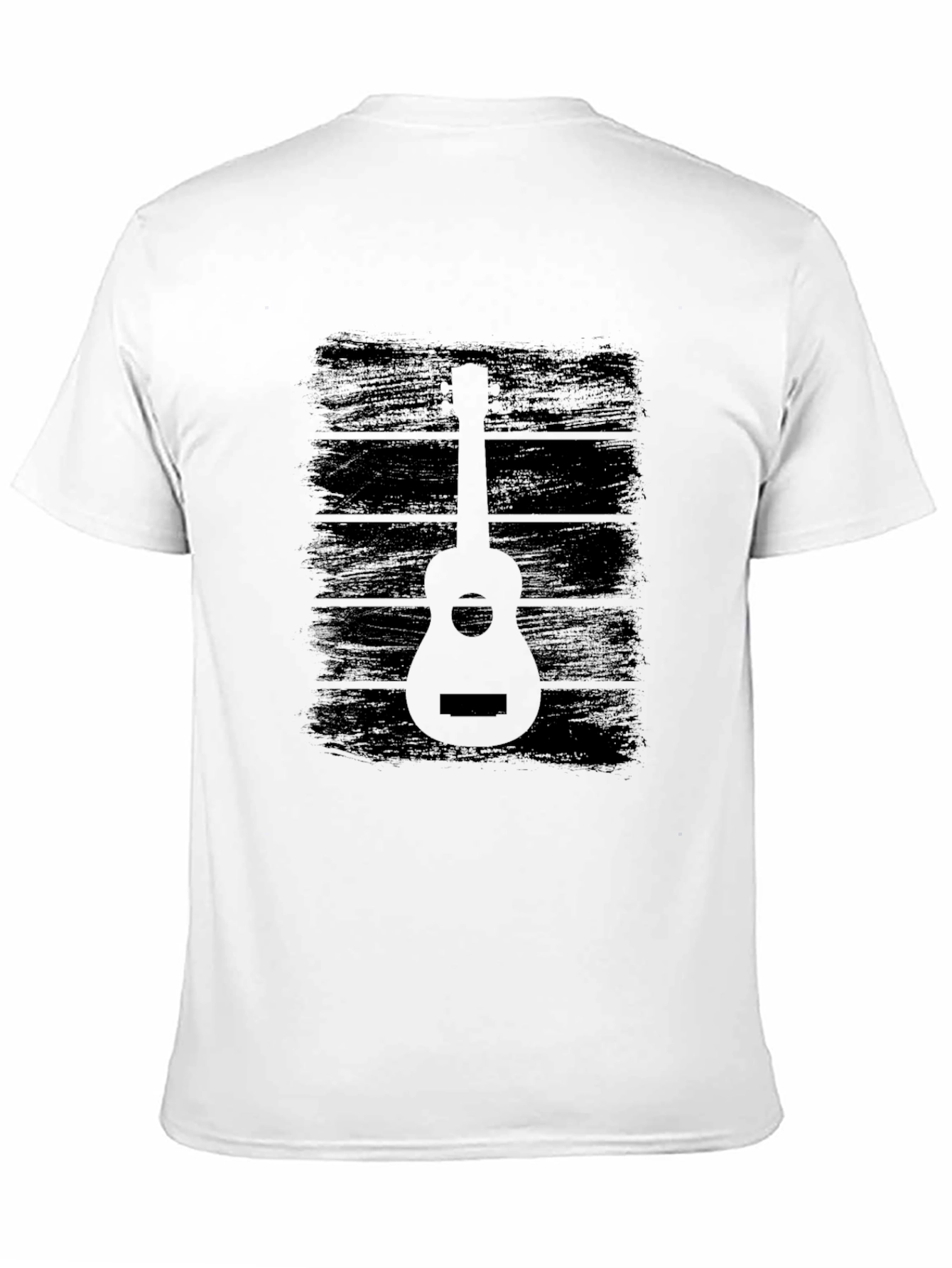 Guitar Graphic Tee - Classic Black Design