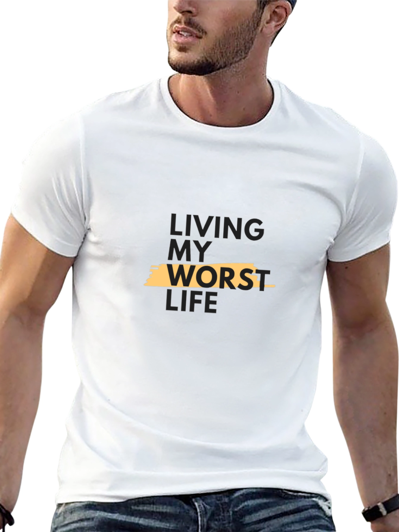 Living My Worst Life Tee - Black