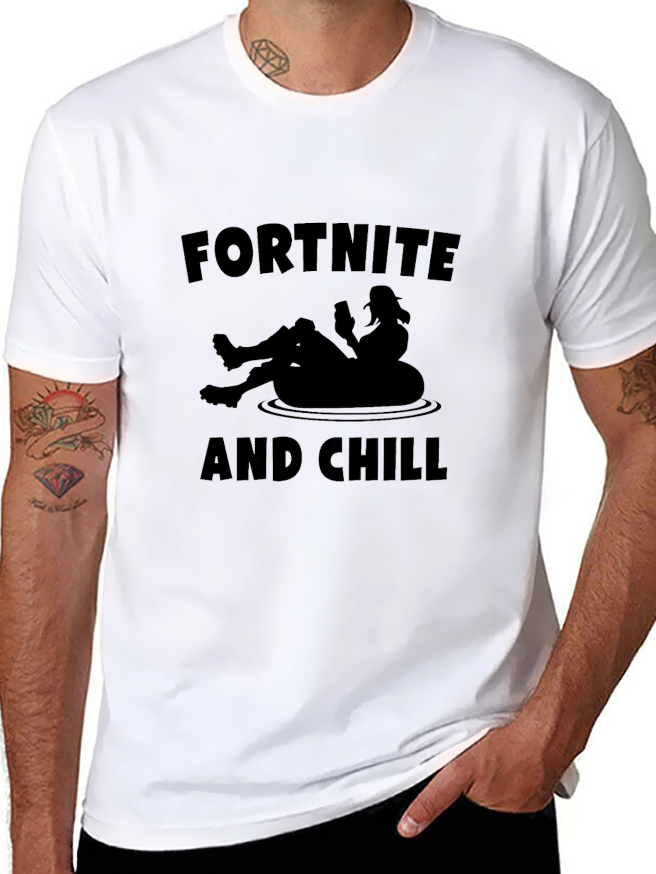 Fortnite and Chill Graphic T-Shirt