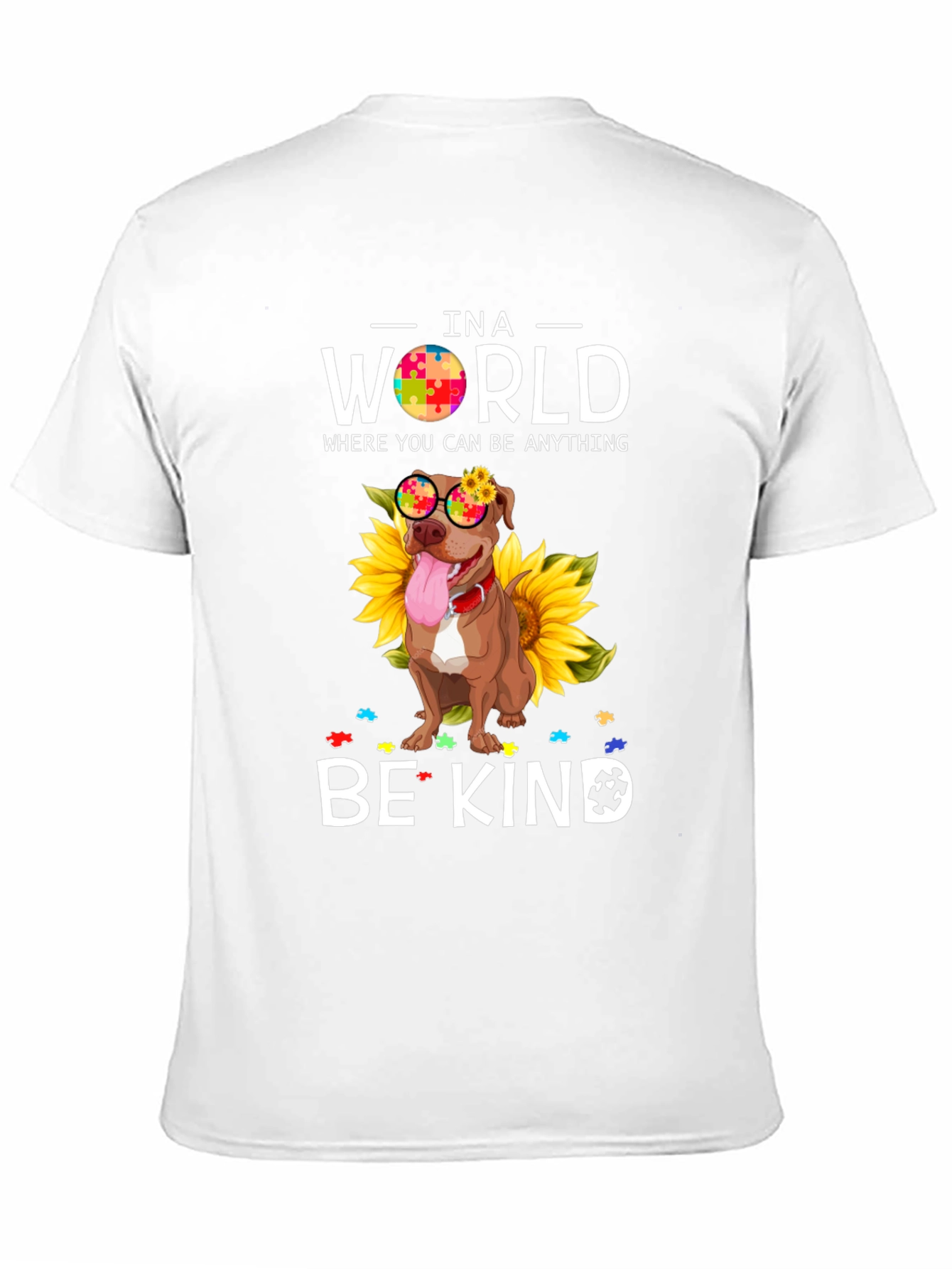 Be Kind Pitbull Autism Awareness T-Shirt