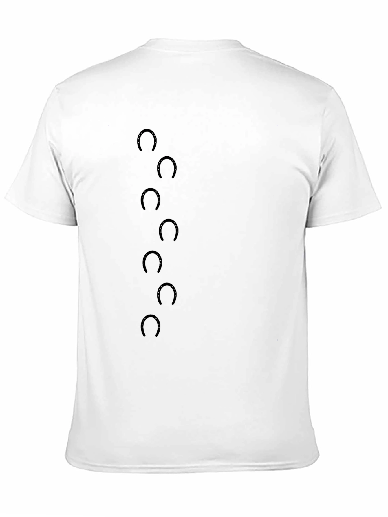 Black T-Shirt with Crescent Moon Design