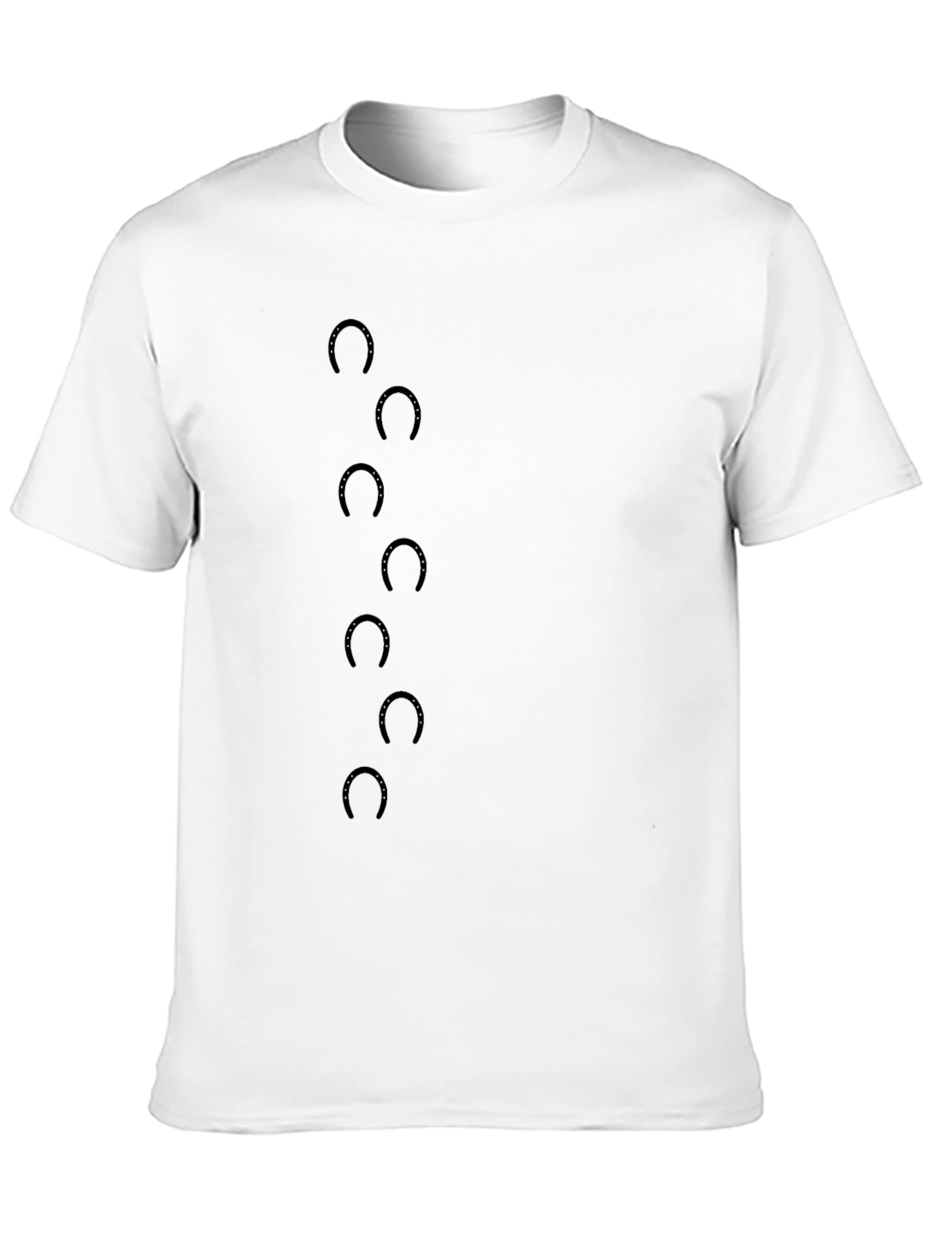Black T-Shirt with Crescent Moon Design