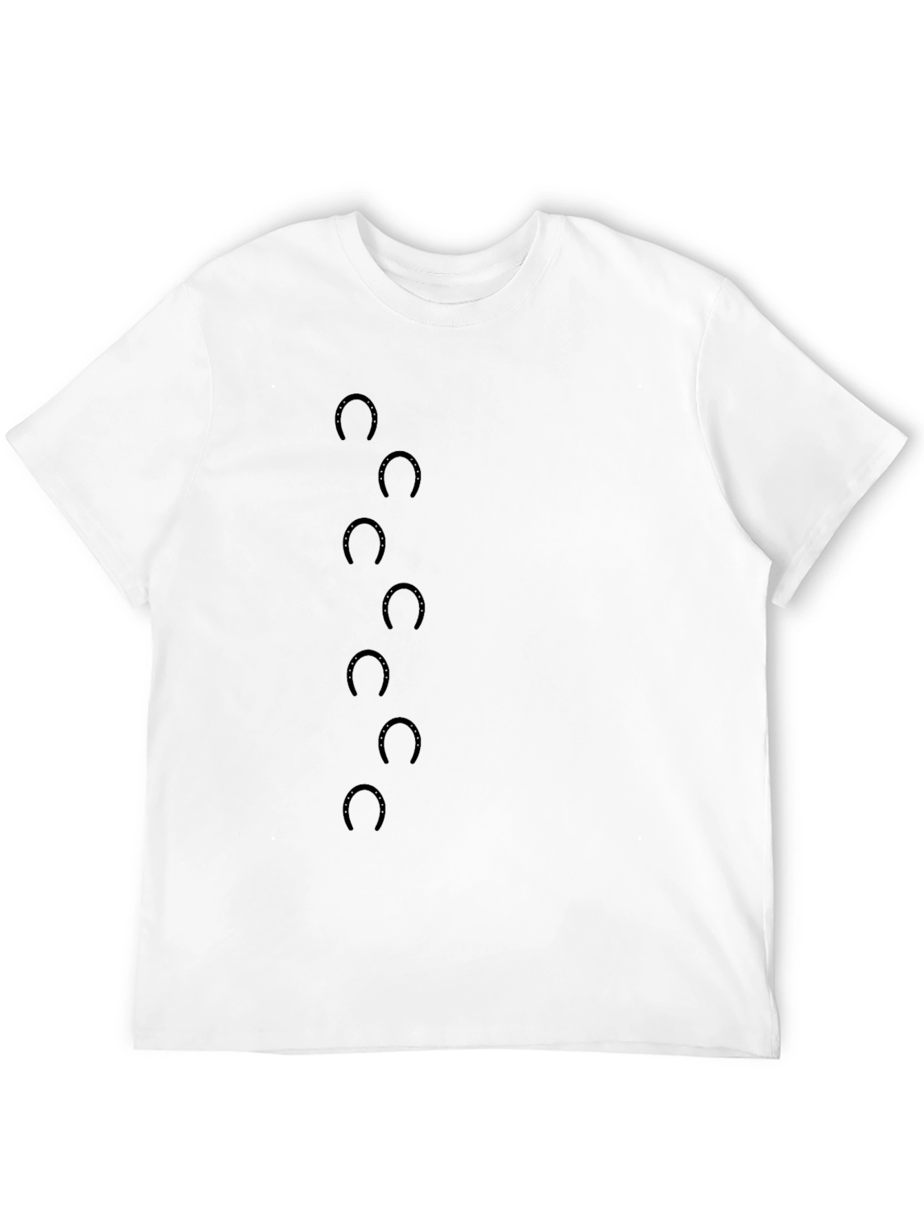 Black T-Shirt with Crescent Moon Design