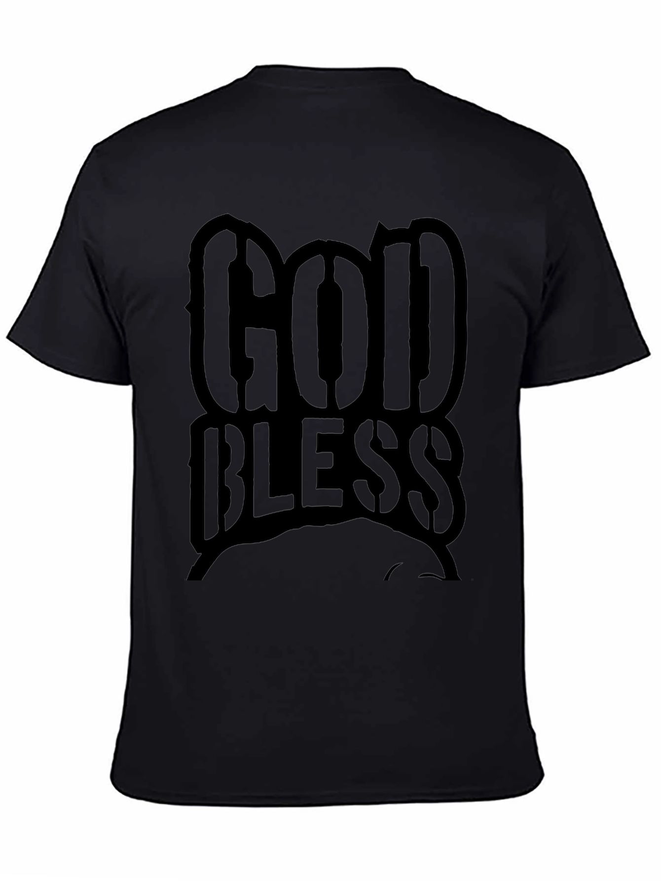 God Bless Black T-Shirt - Religious Graphic Tee