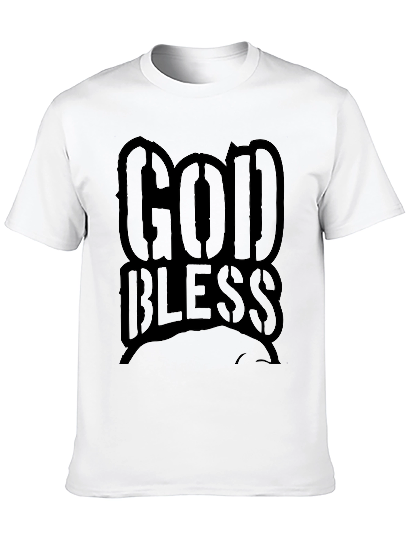 God Bless Black T-Shirt - Religious Graphic Tee