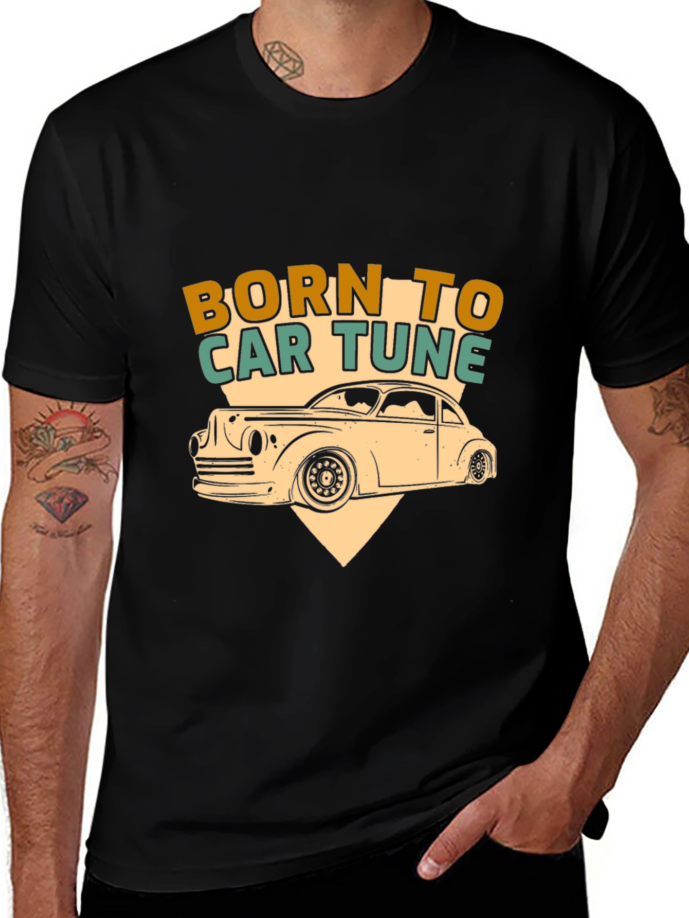 Born to Car Tune Graphic T-Shirt