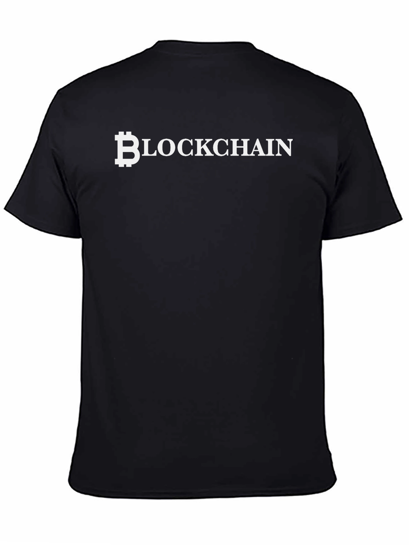 Bitcoin Blockchain Black T-Shirt Cryptocurrency Tee