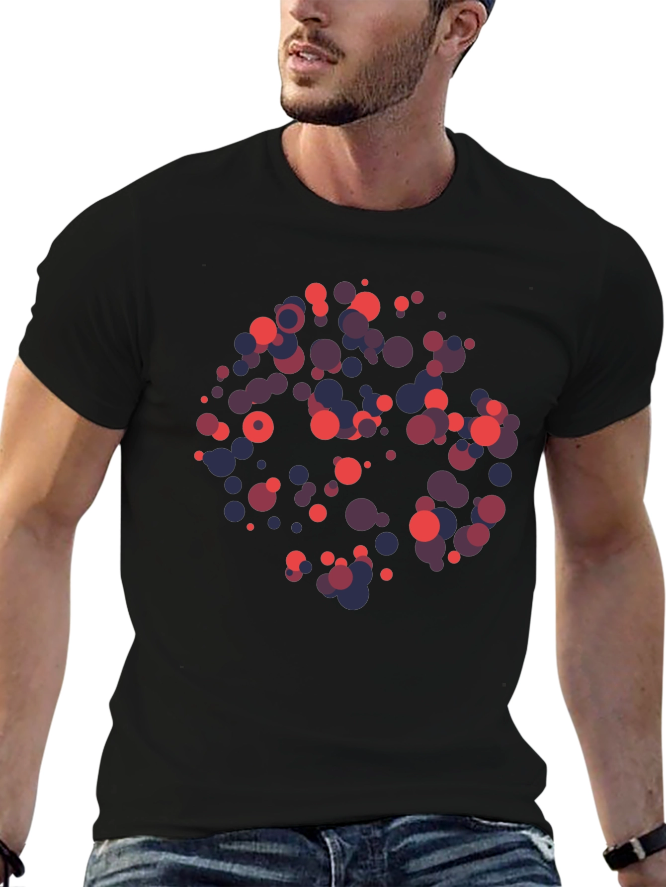 Abstract Circle Pattern T-Shirt