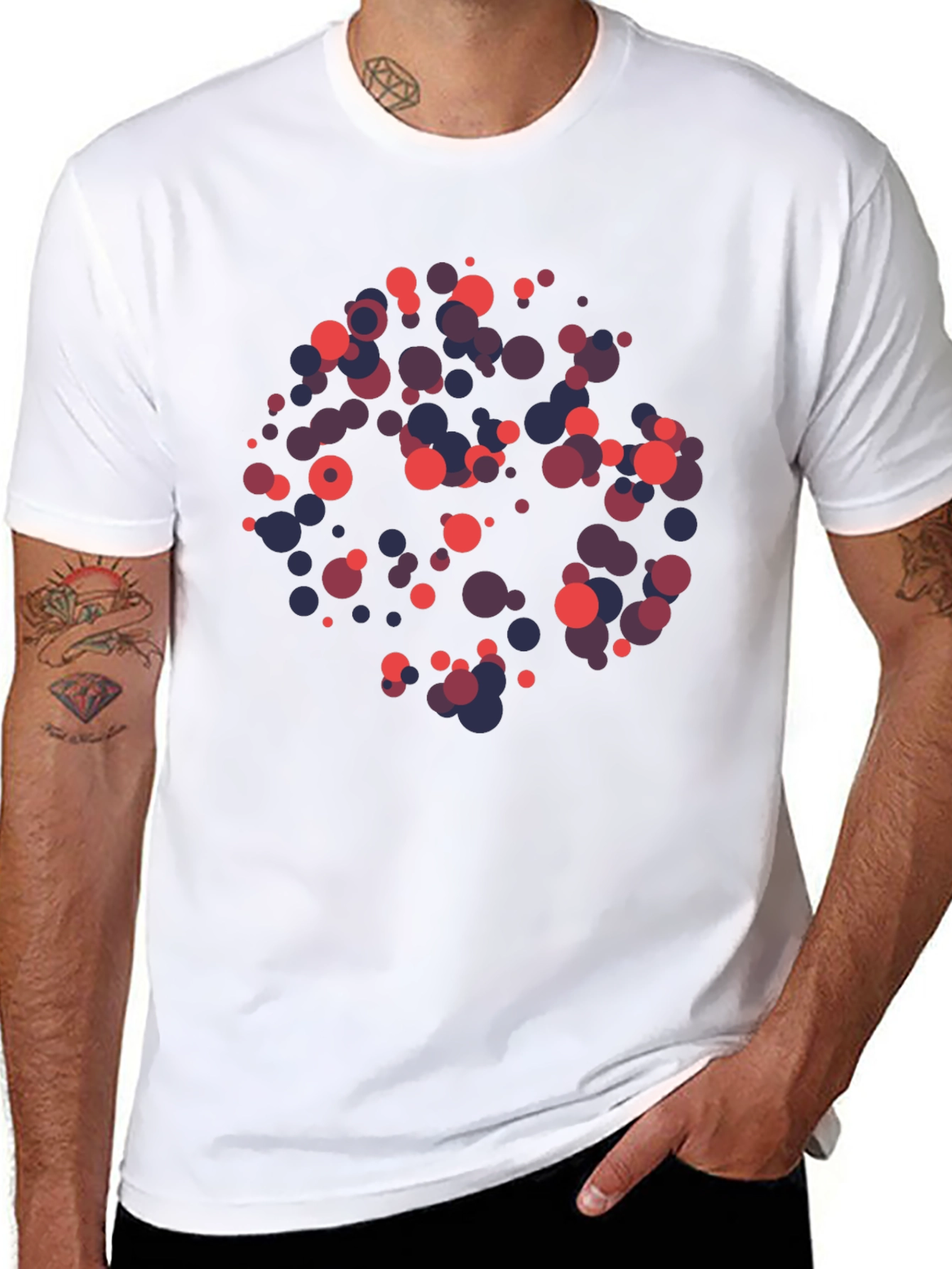 Abstract Circle Pattern T-Shirt