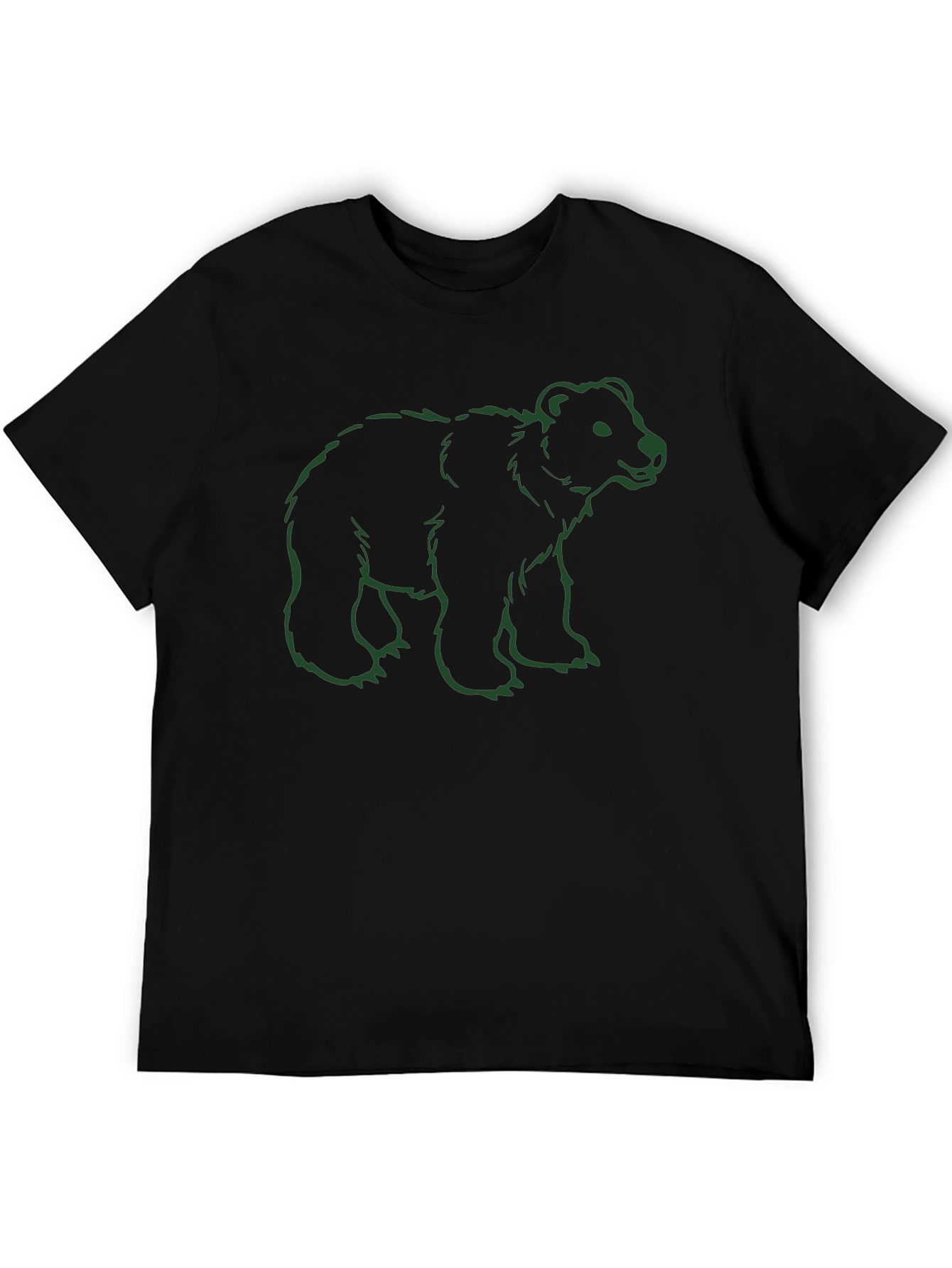 Bear Graphic Tee - Casual Cotton Comfort