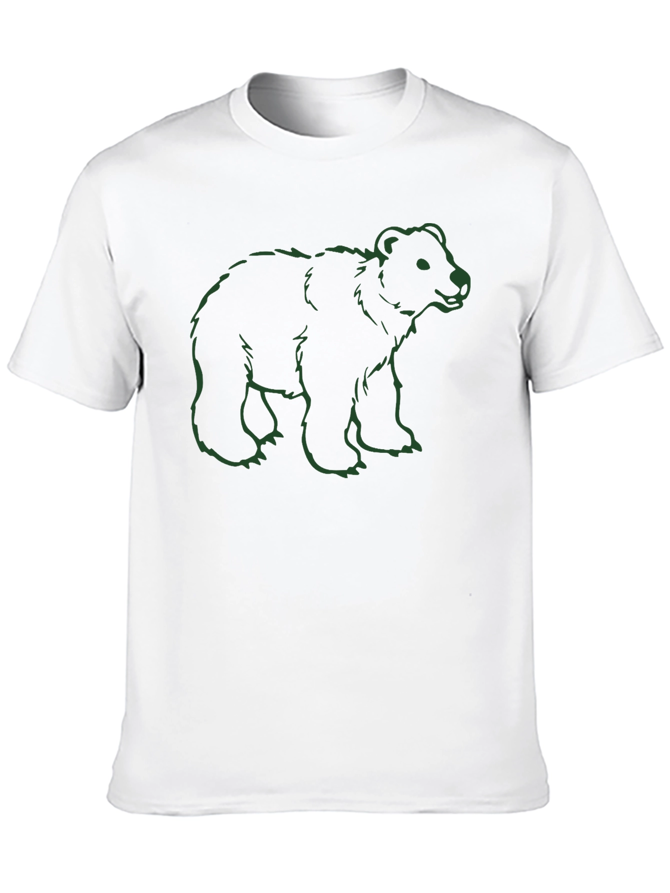 Bear Graphic Tee - Casual Cotton Comfort