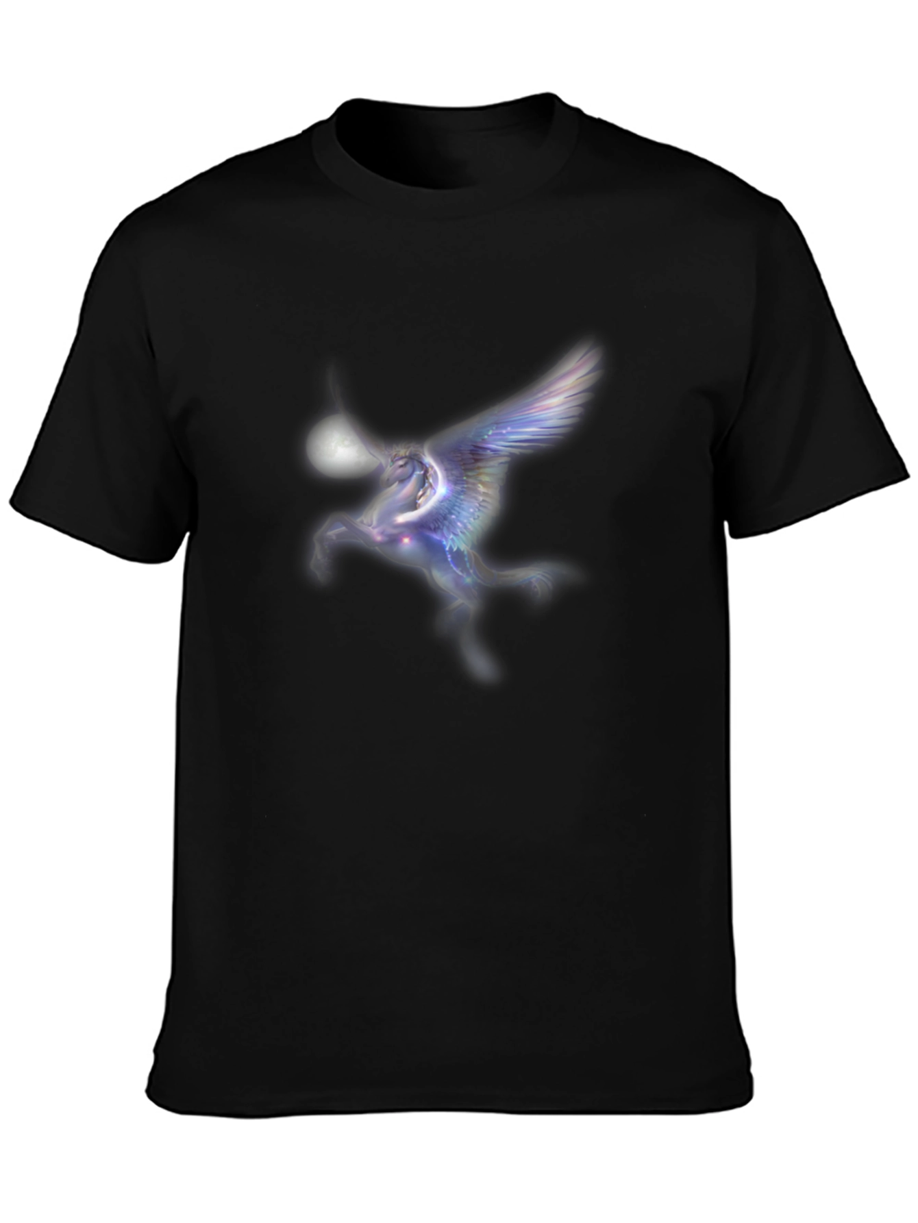 Pegasus Moon Black T-Shirt